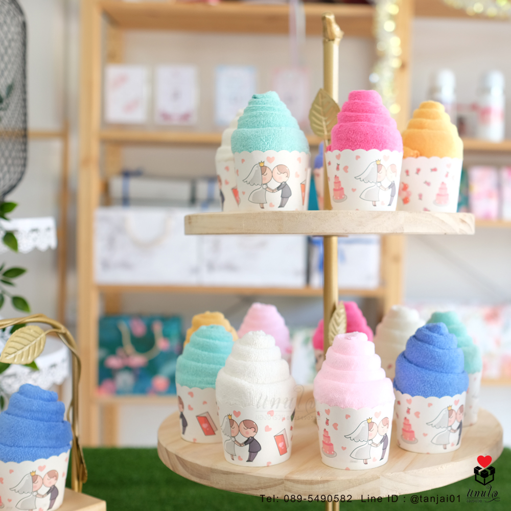 ของชำร่วยงานแต่ง ไอเดียของชำร่วย ผ้านาโนม้วนไอติม ขนาดผ้าเช็ดผม ของชำร่วยงานมีประโยชน์