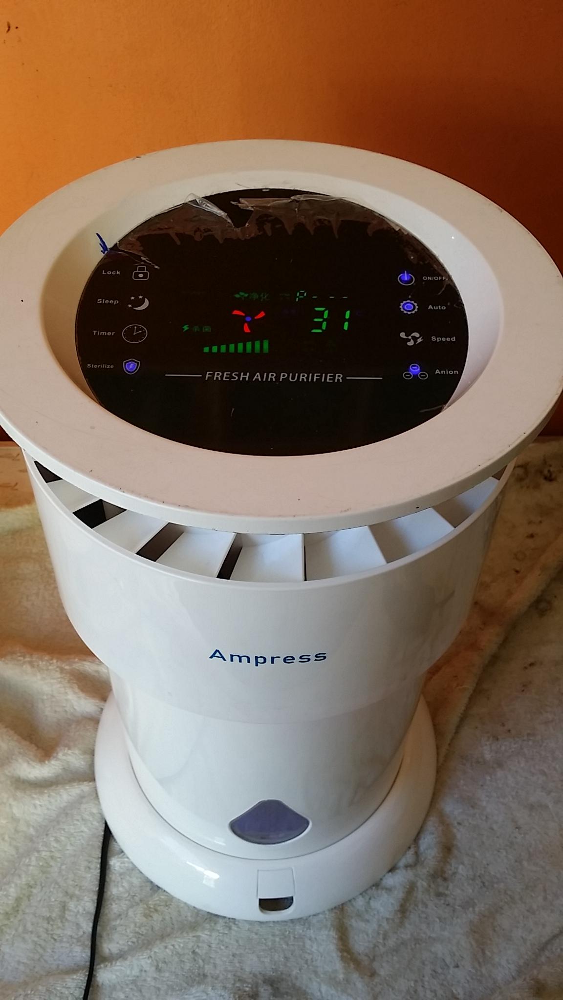 ซ่อมเครื่องฟอกอากาศ ยี่ห้อ HDL รุ่น HDL-963 อาการพัดลมไม่หมุน