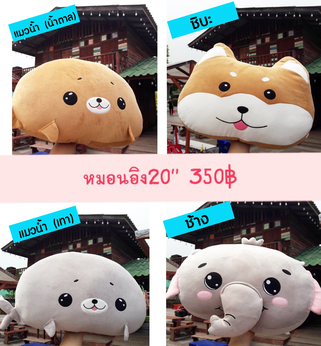 หมอนหน้าการ์ตูน 20 นิ้ว