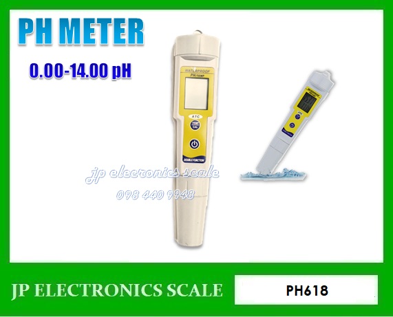 เครื่องวัดและทดสอบคุณภาพน้ำ PH 0-14 น้ำ 0 to 50 c (PH618)