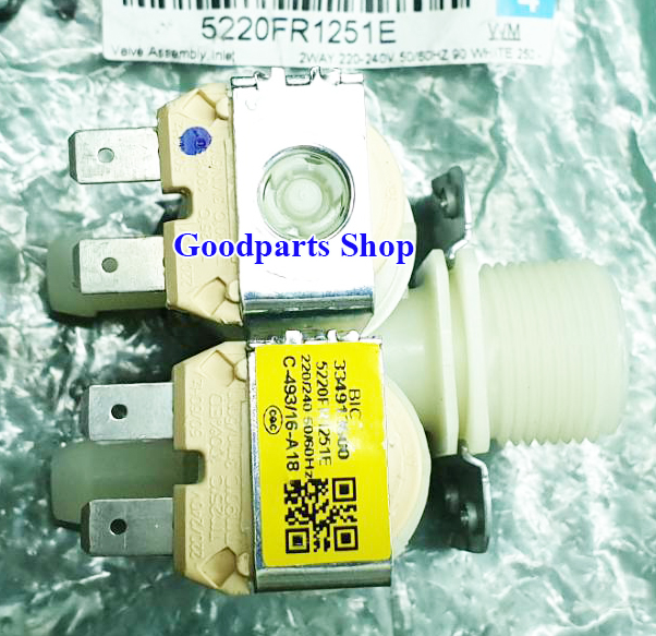 5220FR1251E Inlet Valve 2 Way 220VAC LG รุ่น WD-12090TD,WD-10685QD