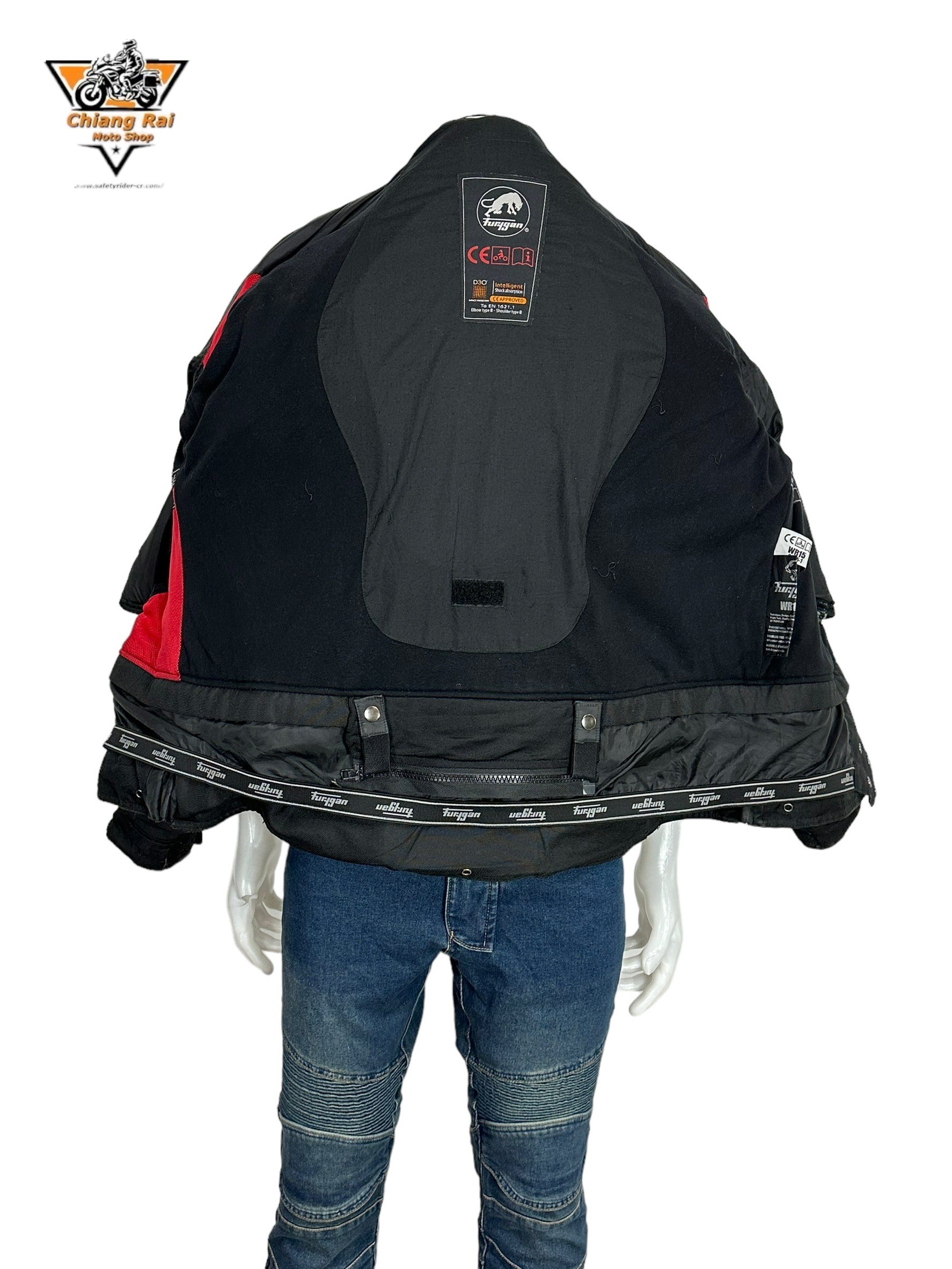 เสื้อขี่มอเตอร์ไซด์( มือสอง) RCTA 629: อก 52" ยาว 29"(XL) **furygan**