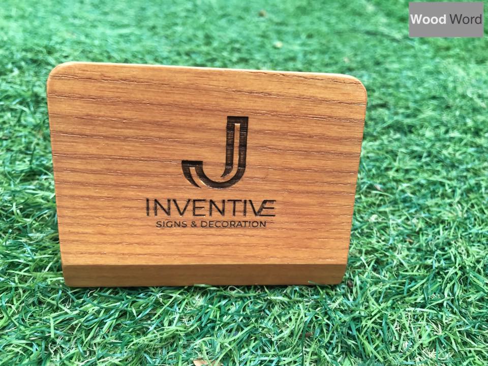 ป้ายไม้ตั้งโต๊ะ