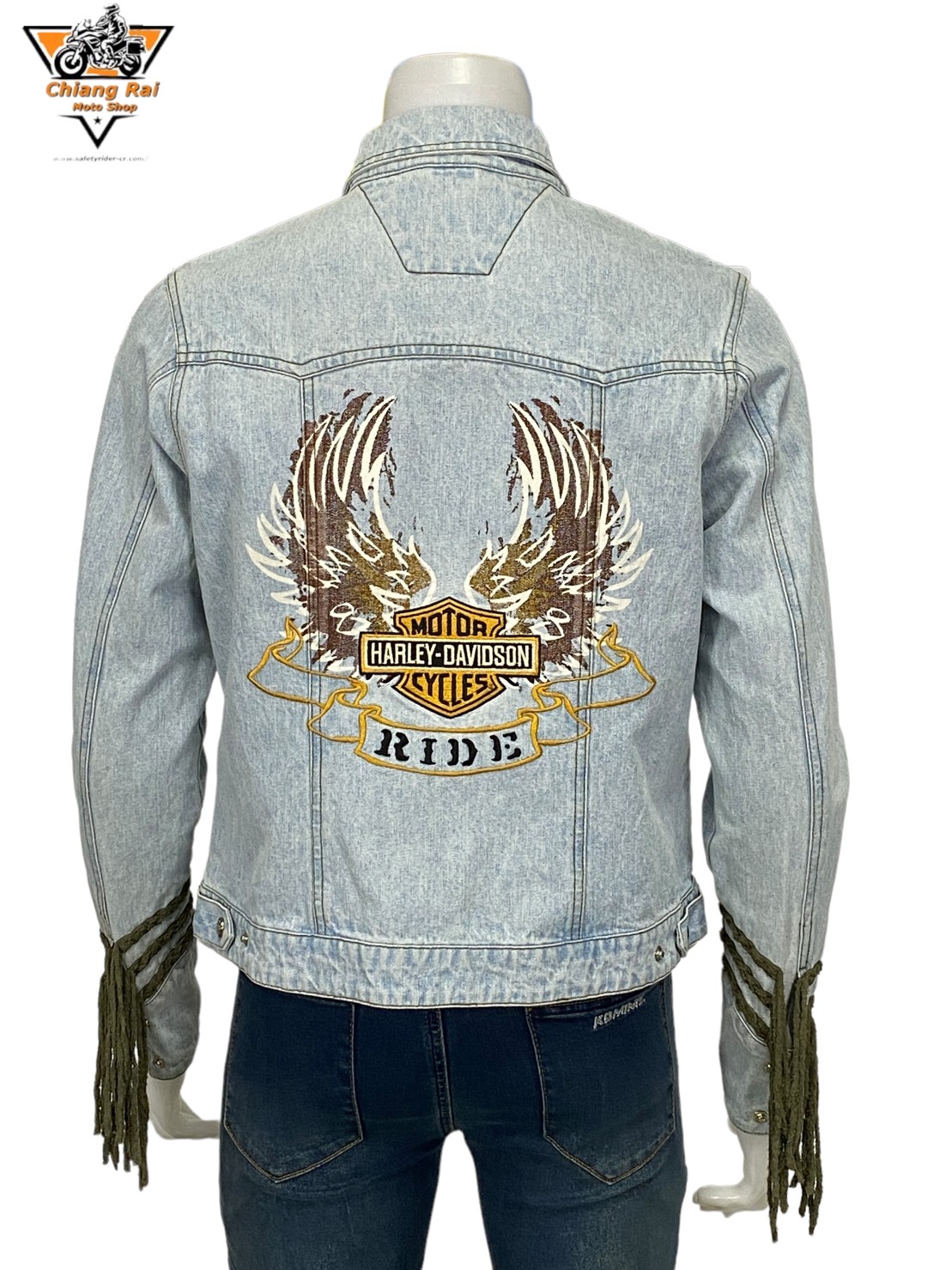 เสื้อขี่มอเตอร์ไซด์( มือสอง) RCSA 497: อก 42" ยาว 23"(M)**HARLEY DAVIDSON**