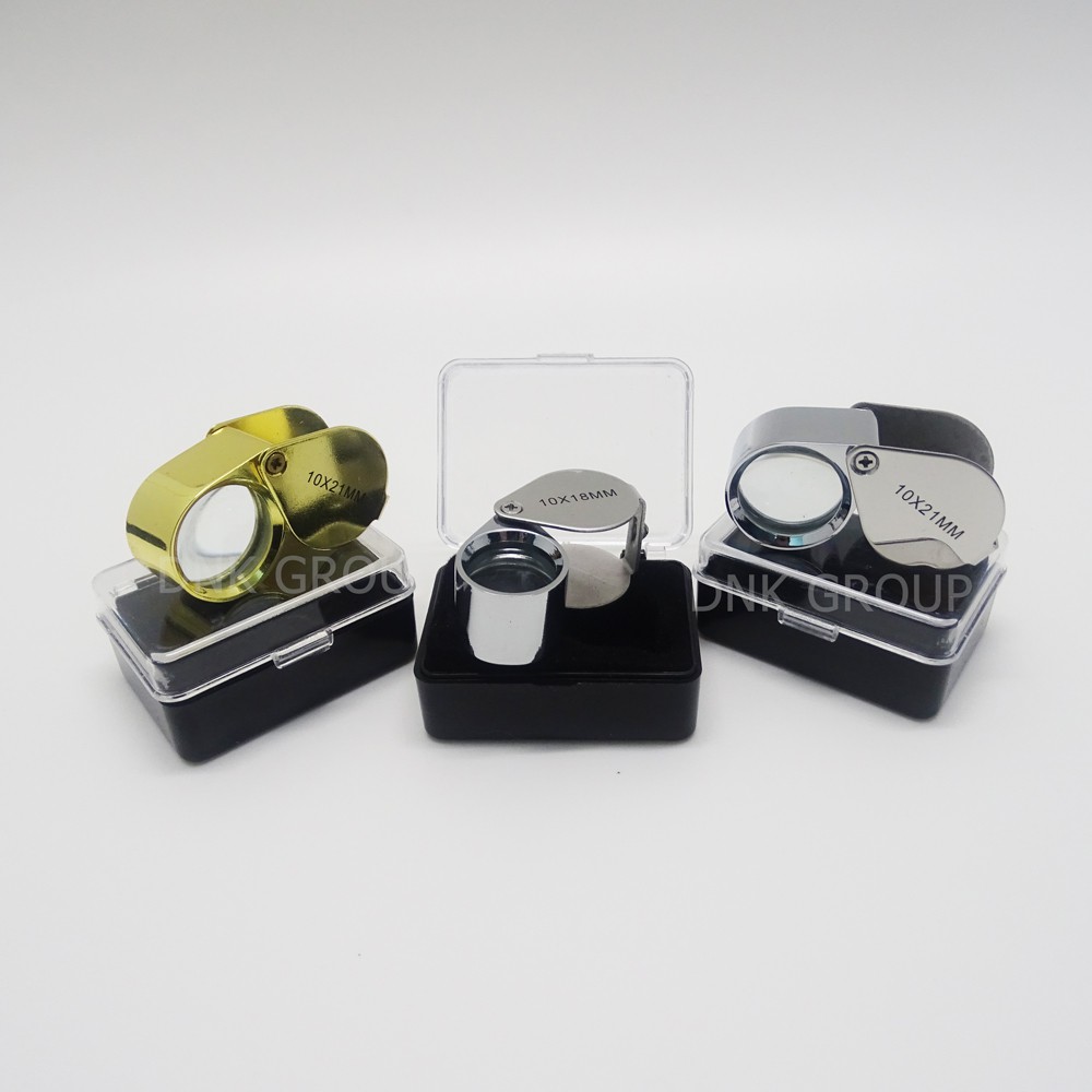 กล้องส่องพระ กล้องส่องเพชร กล้องส่องเครื่องประดับ เลนส์ขยาย ส่องจิวเวลรี่ 10x18MM,10x21MM Magnifying Glas
