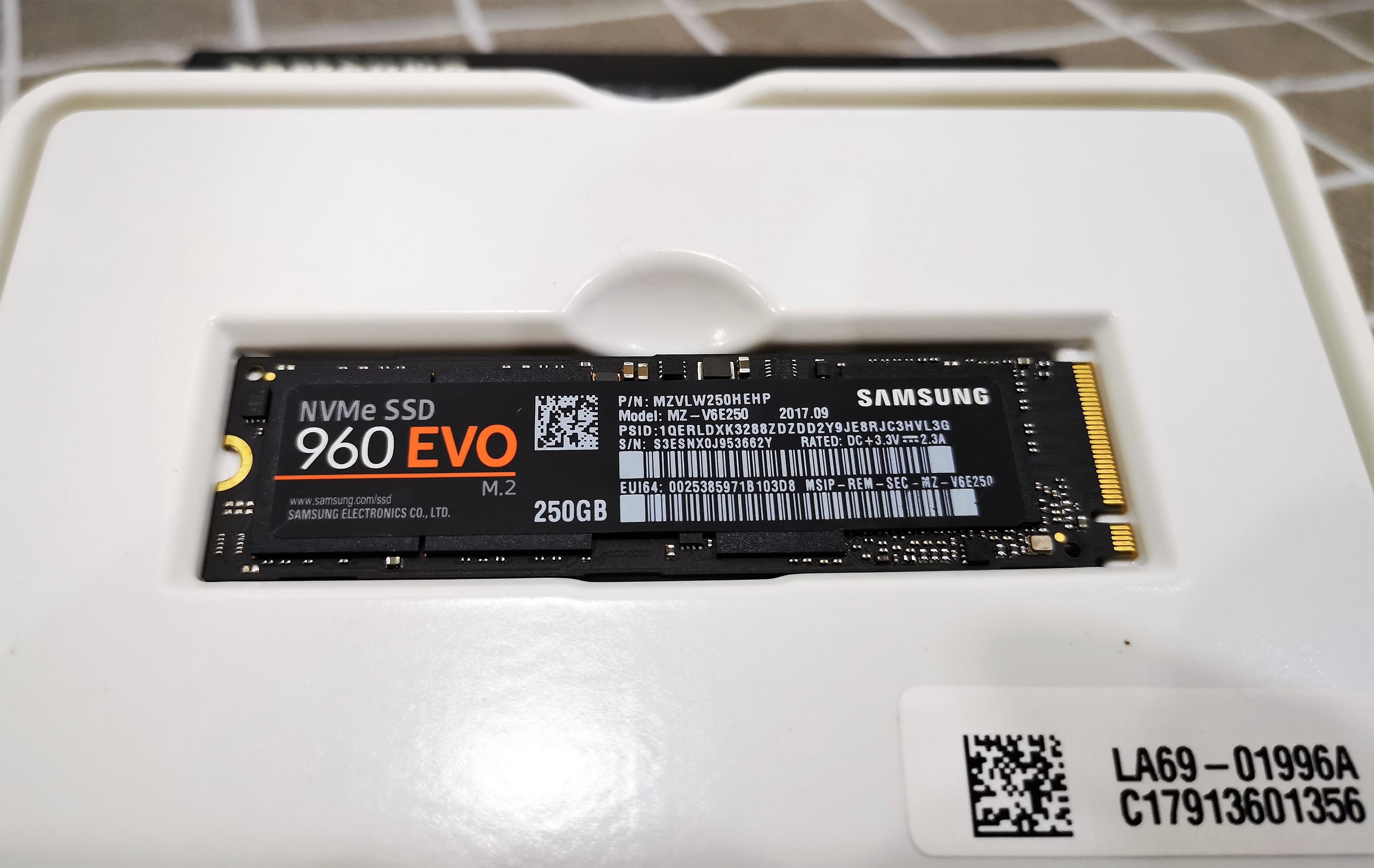 SSD M.2 NVMe SAMSUNG 250GB 960 EVO