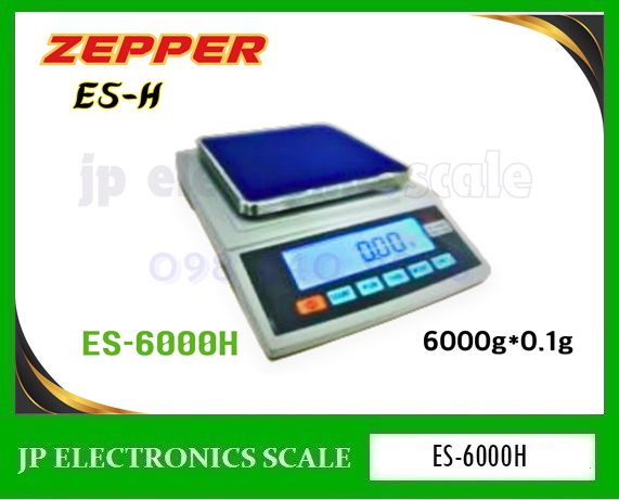 เครื่องชั่งตั้งโต๊ะ6000g เครื่องชั่งดิจิตอล6kg ตาชั่งดิจิตอล6kg เครื่องชั่งน้ำหนักดิจิตอล6กิโลกรัม เครื่องชั่งดิจิตอล6กิโลกรัม ตาชั่ง6กิโลกรัม ความละเอียด0.1g ยี่ห้อ ZEPPER รุ่น ES-6000H ขนาดถาดชั่ง 175*175mm.