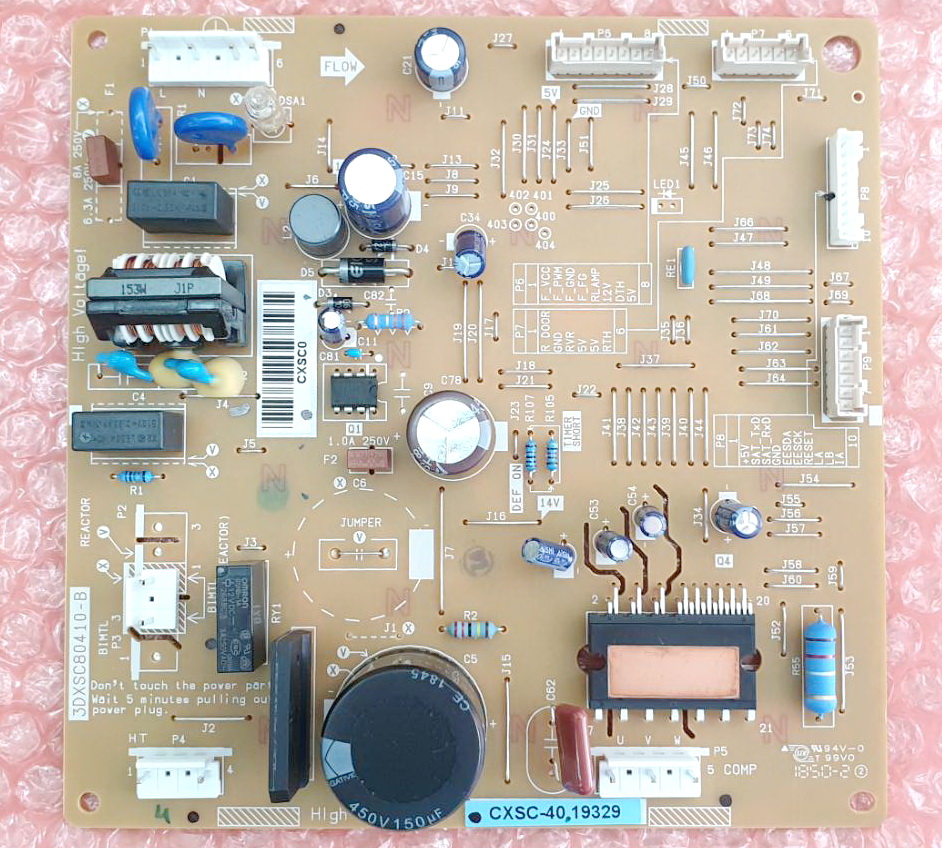 เมนบอร์ดตู้เย็น TOSHIBA GR-A25KS, 44T60708U บอร์ดใหม่ เวอร์ชั่นไอซี CPU "66A6" ,แทนเวอร์ชั่น"40F9" ใช้กับคอมเพรสเซอร์ Panasonic เท่านั้น(สั่งผิดเวอร์ชั่นไม่รับคืนหรือเปลี่ยนสินค้า)