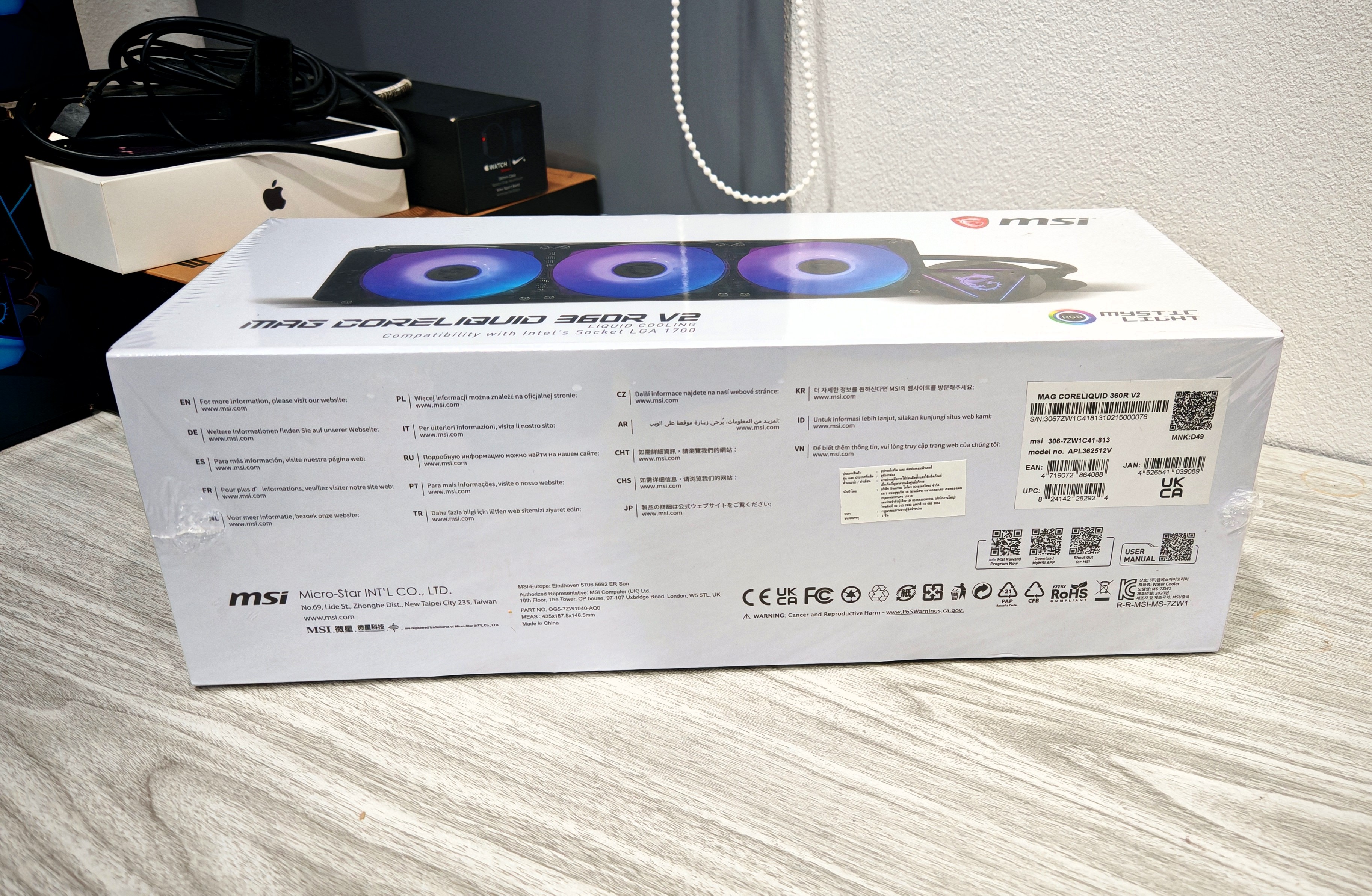 CPU Liquid Cooling MSI MAG CORELIQUID 360R V2