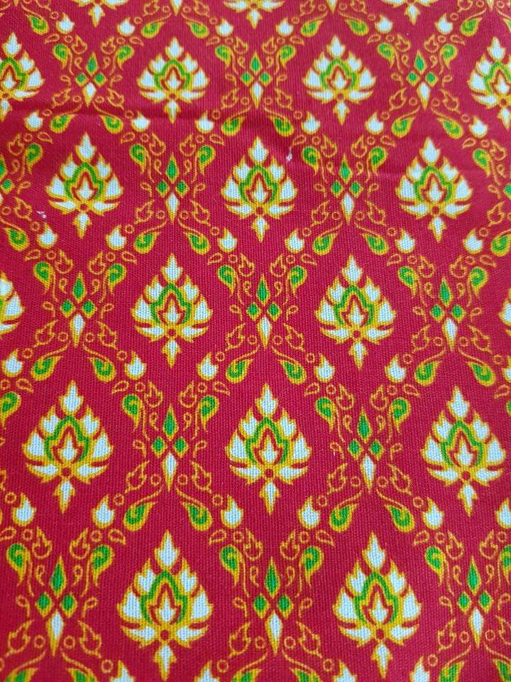 ผ้าลายไทย สำหรับคาดเบาะนวดไทย