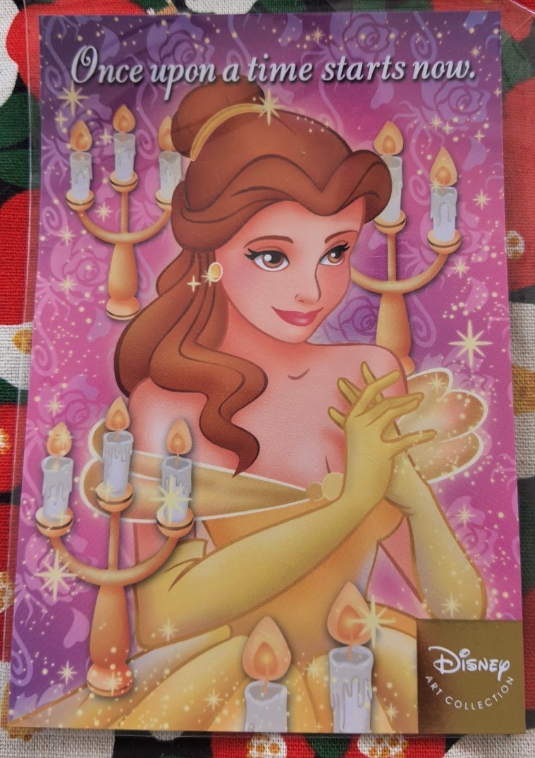 Art collection post card disney store Belle Princess โปสการ์ด เจ้าหญิงเบลล์ ของแท้จากดิสนีย์สโตร์ญี่ปุ่น