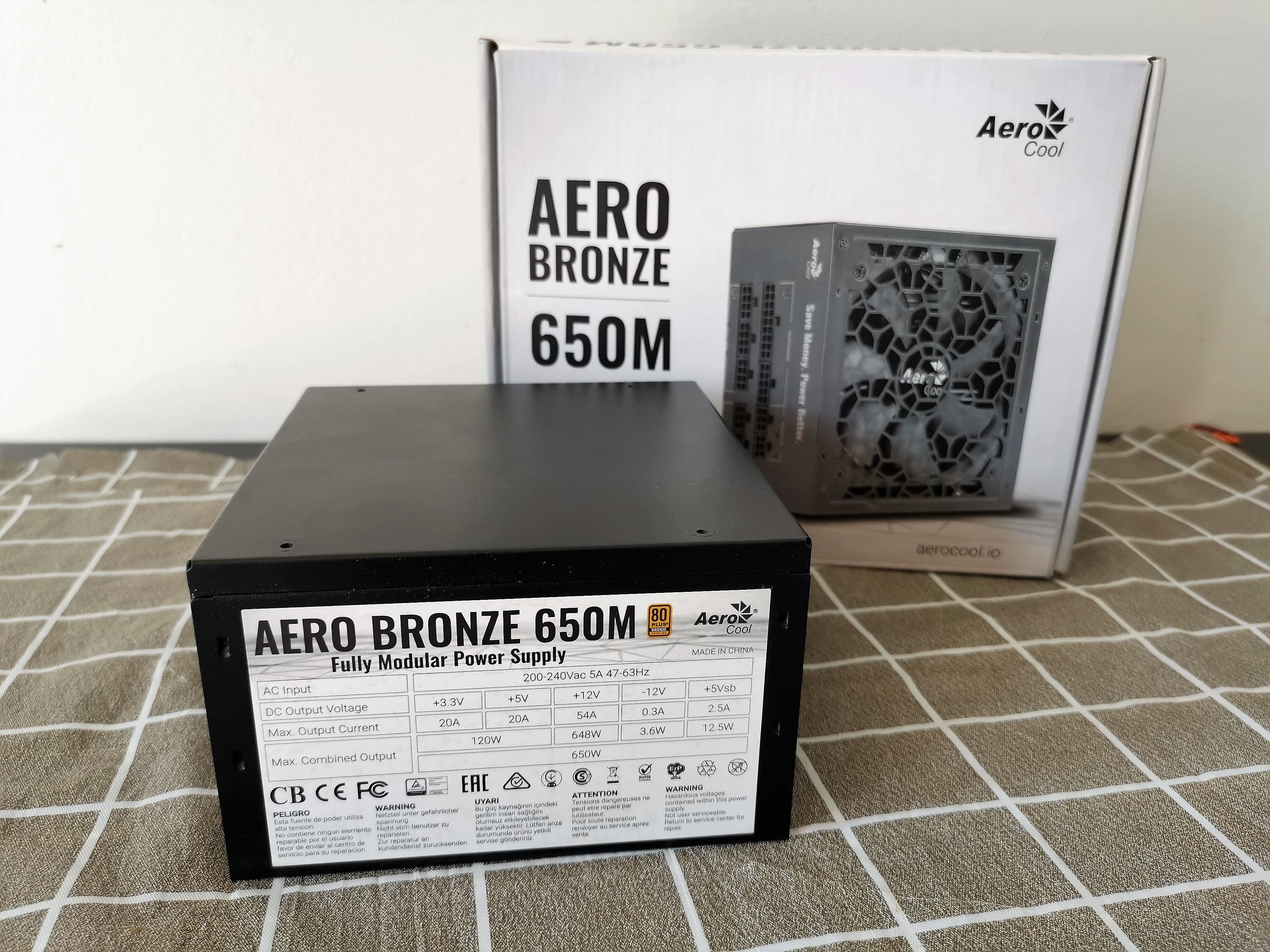 PSU Aero Cool 650M 650W (80+ Bronze)