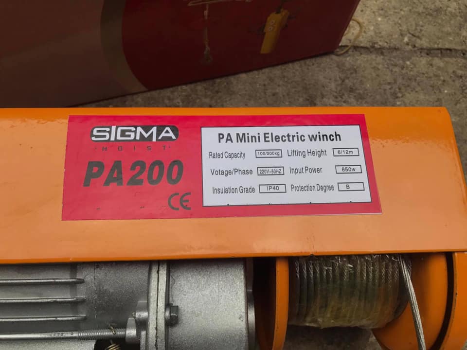 รอกสลิงไฟฟ้า Sigma รุ่น PA2OO