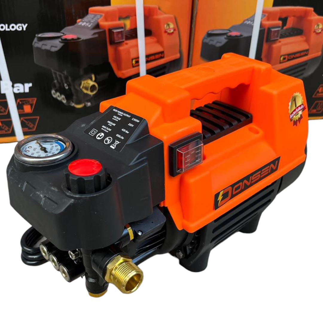 เครื่องอัดฉีดแรงดันสูง Onsen 420 บาร์ ปรับความแรงบาร์ได้ 100-420 บาร์ จะฉีดเบา ฉีดแรง