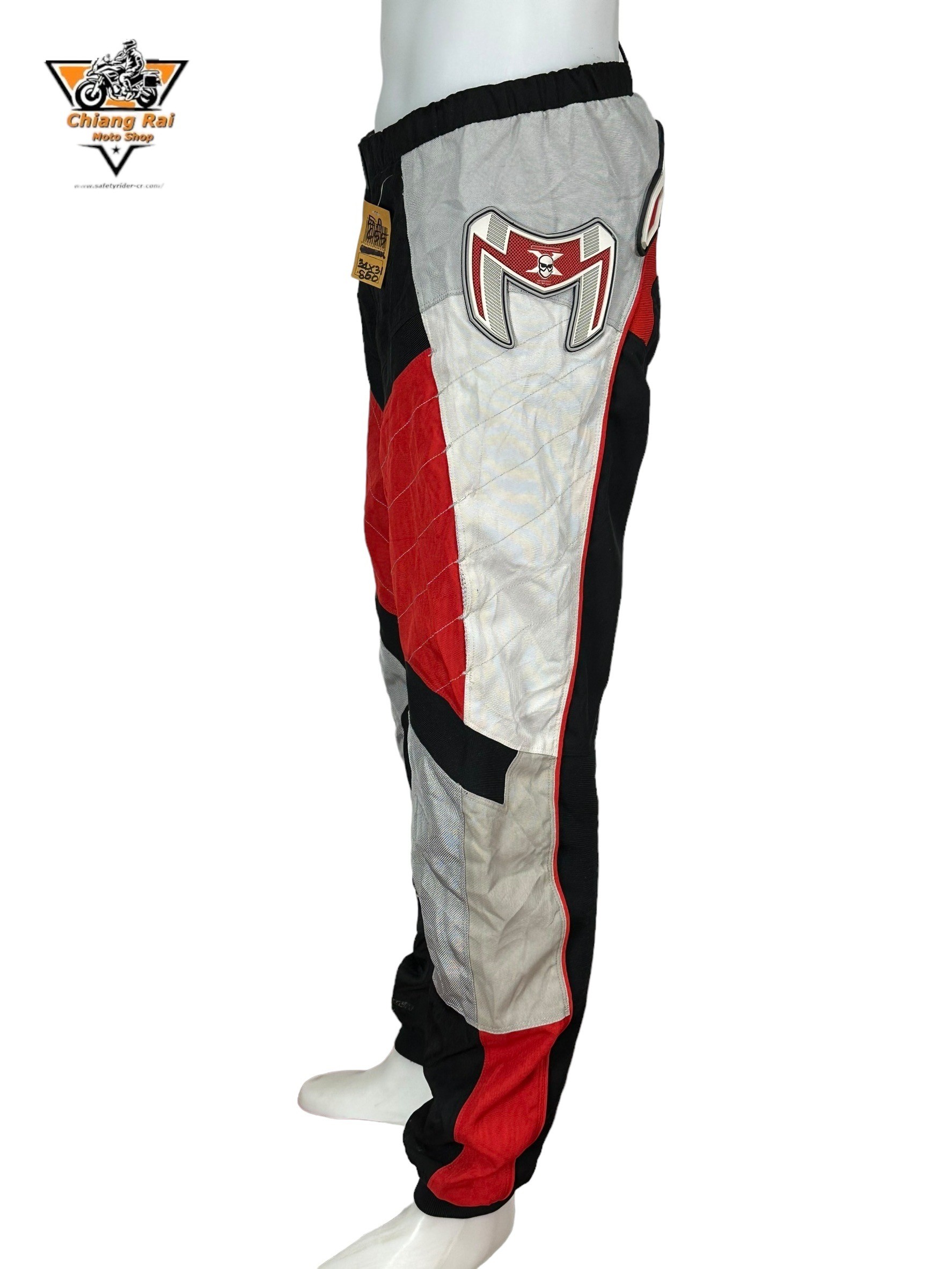 กางเกงขี่มอเตอร์ไซด์ ( มือสอง ) E&A 655: เอว 34" ยาว 31" **Hnaradx**