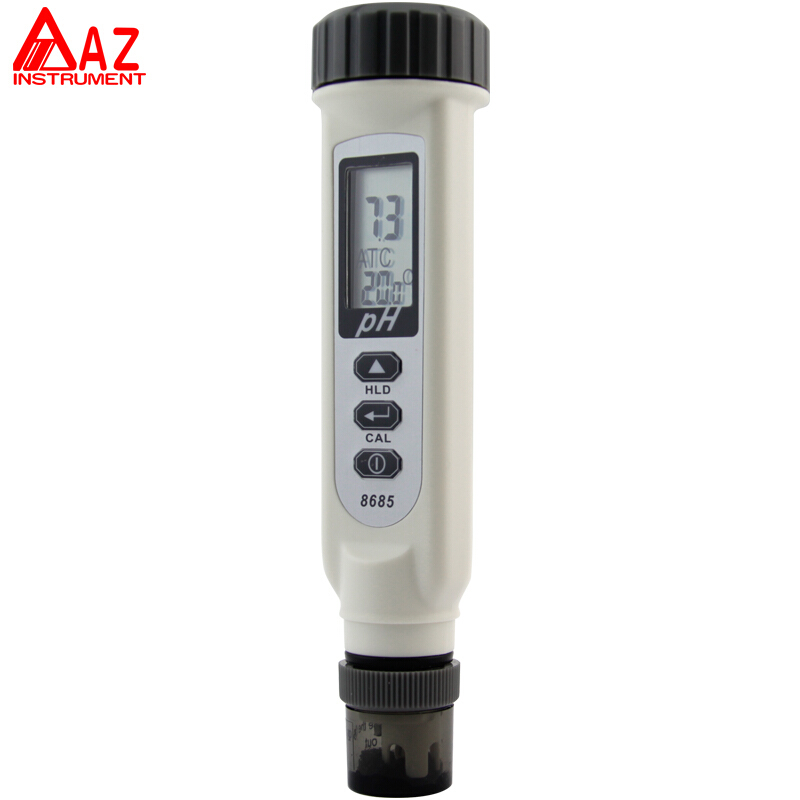 AZ Instrument เครื่องวัด pH ดิจิตอลแบบปากกา กันน้ำ วัดอุณหภูมิได้ Auto Callibration รุ่น 8685 บัฟเฟอร์ ฟรี++
