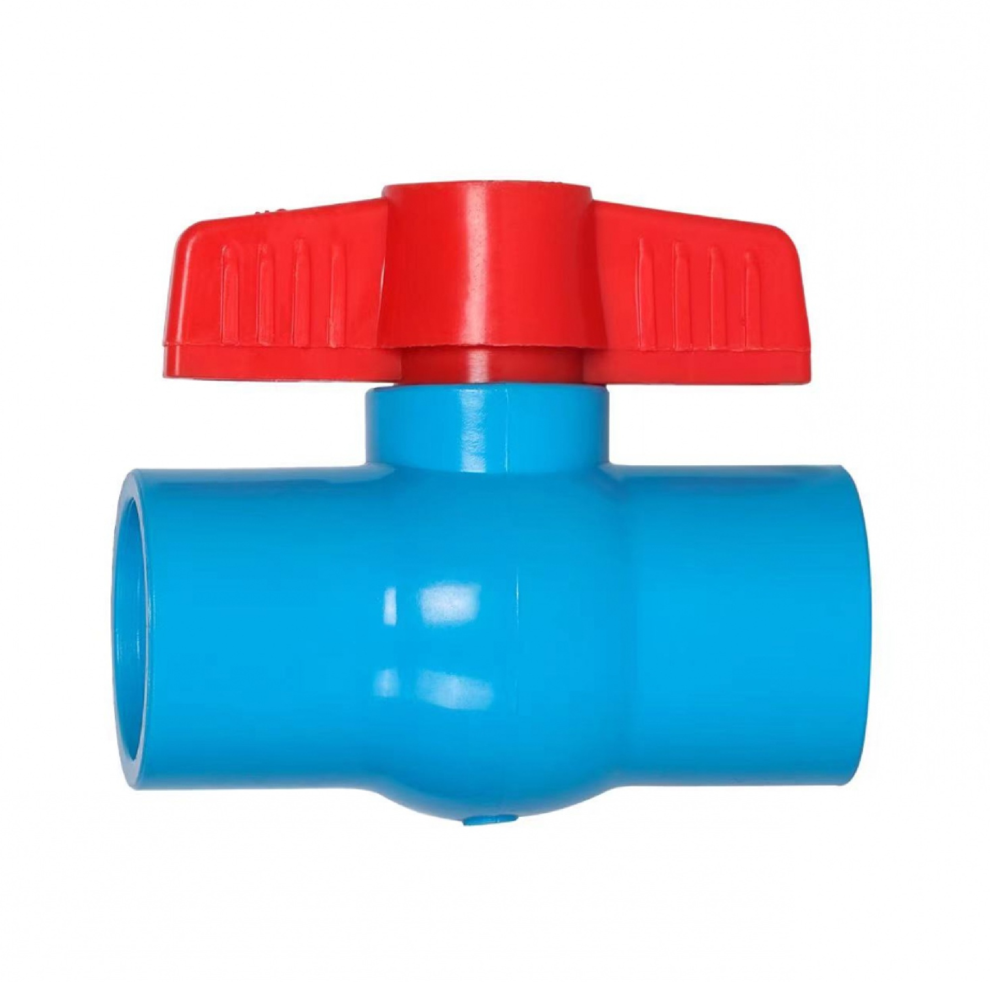 VAVO บอลวาล์วพีวีซี 2"(55) แบบสวม สีฟ้า