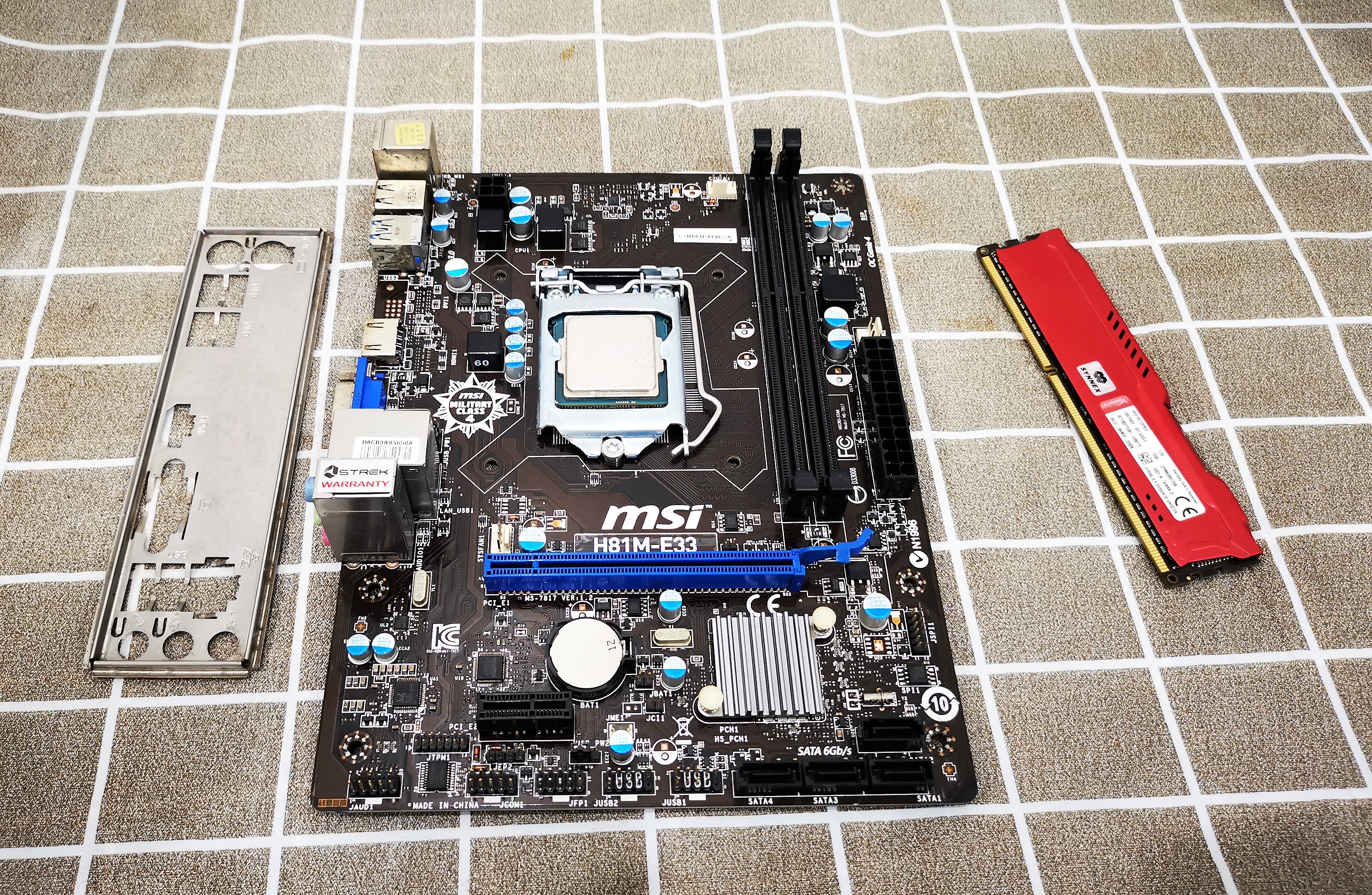 เซ็ตมัดรวม บอร์ด H81M + i3 4170 + Ram 4GB