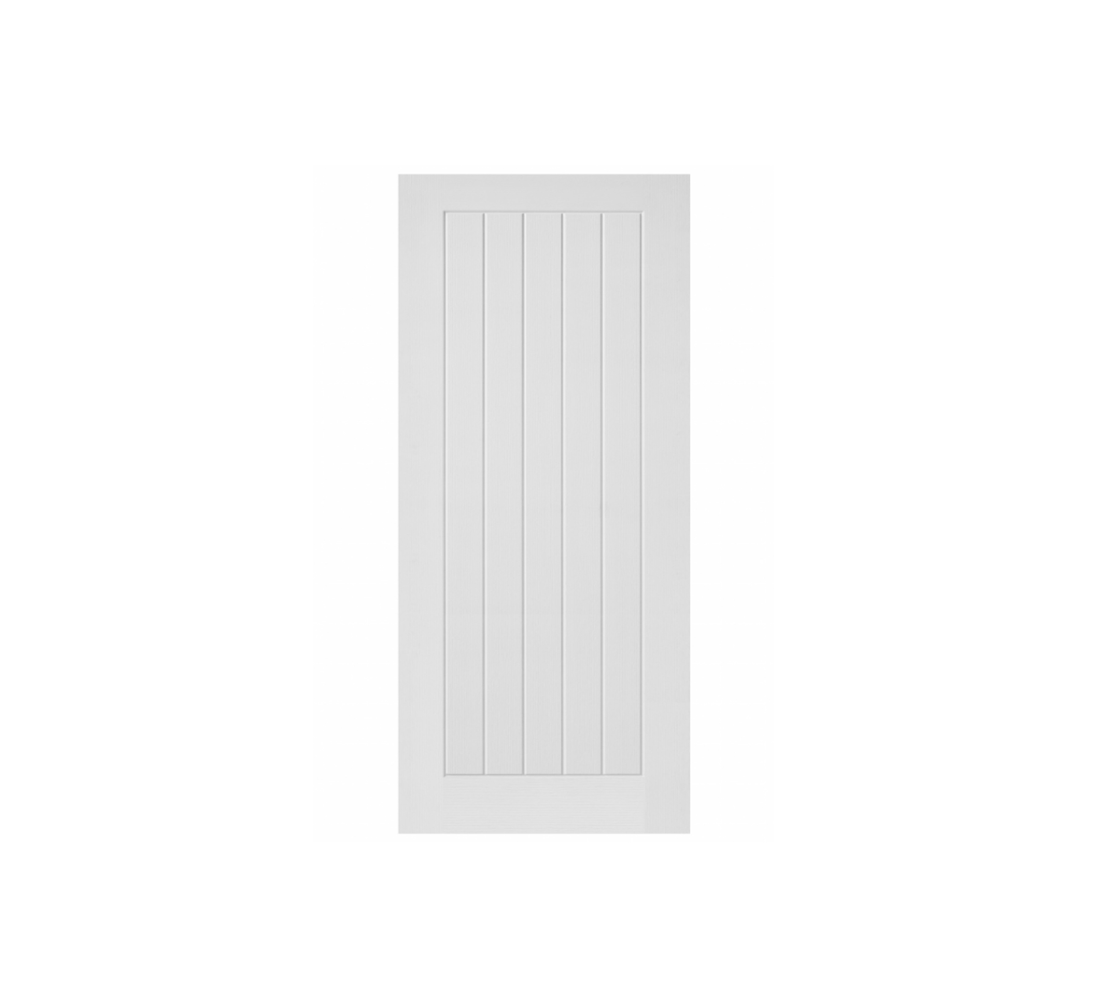 ประตู HDF บานทึบ 6ฟัก HDF-F06 80x200ซม. สีขาวลายไม้ HOLZTUR