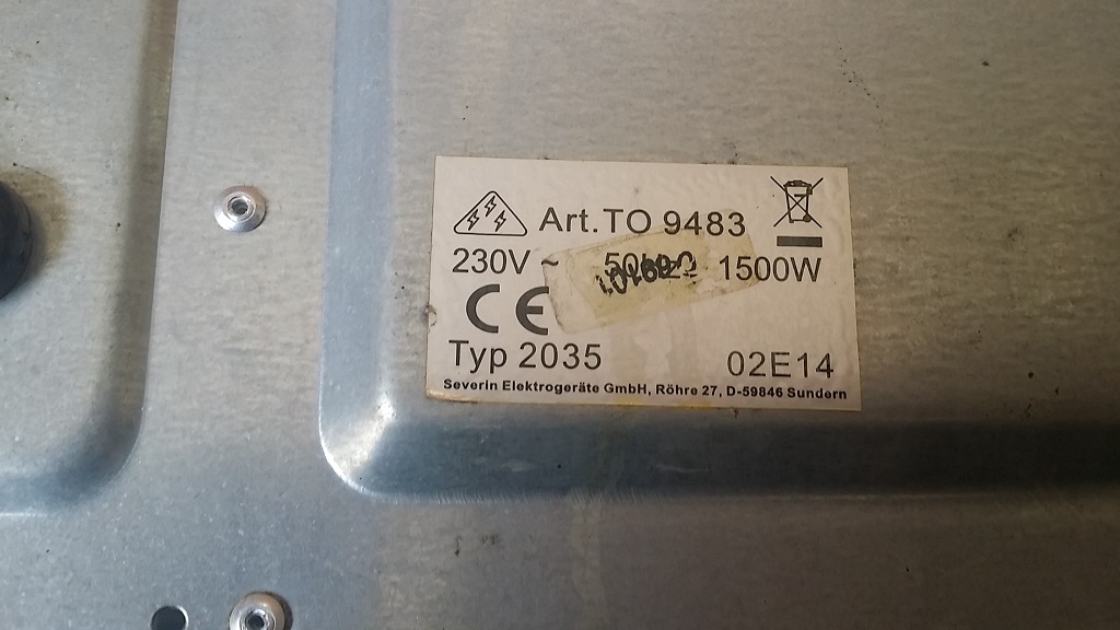 ซ่อมเตาอบไฟฟ้า ยี่ห้อ SEVERIN รุ่น D59846 อาการไม่ร้อน