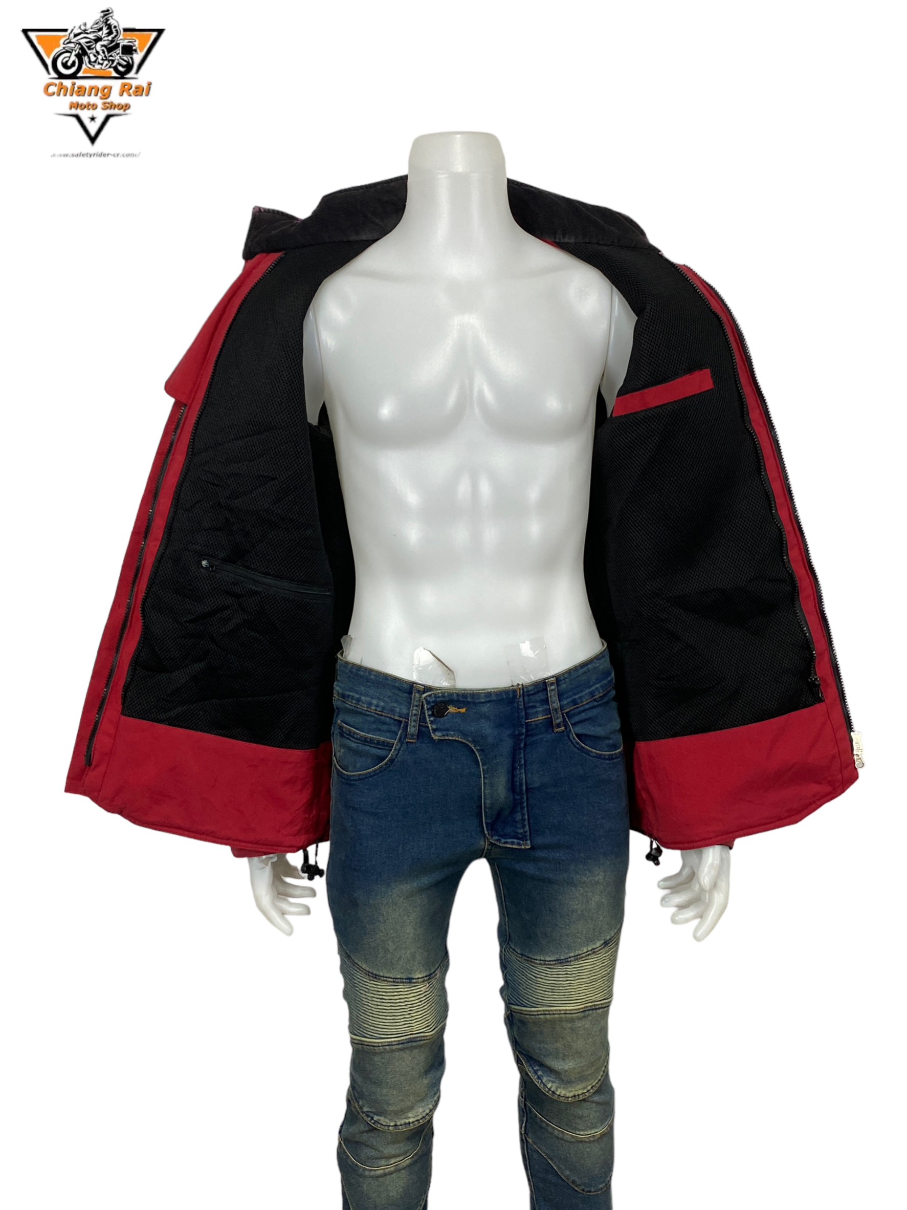 เสื้อขี่มอเตอร์ไซด์( มือสอง) RCTA 489: อก 46" ยาว 28" (L) **TUCANOURBANO**