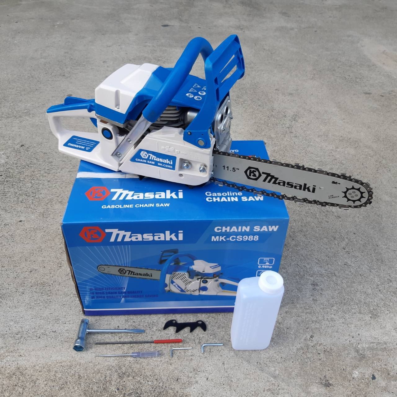 เลื่อยยนต์ MASAKI รุ่น MK-CS988 บาร์ 11.5" ของแท้ 100%