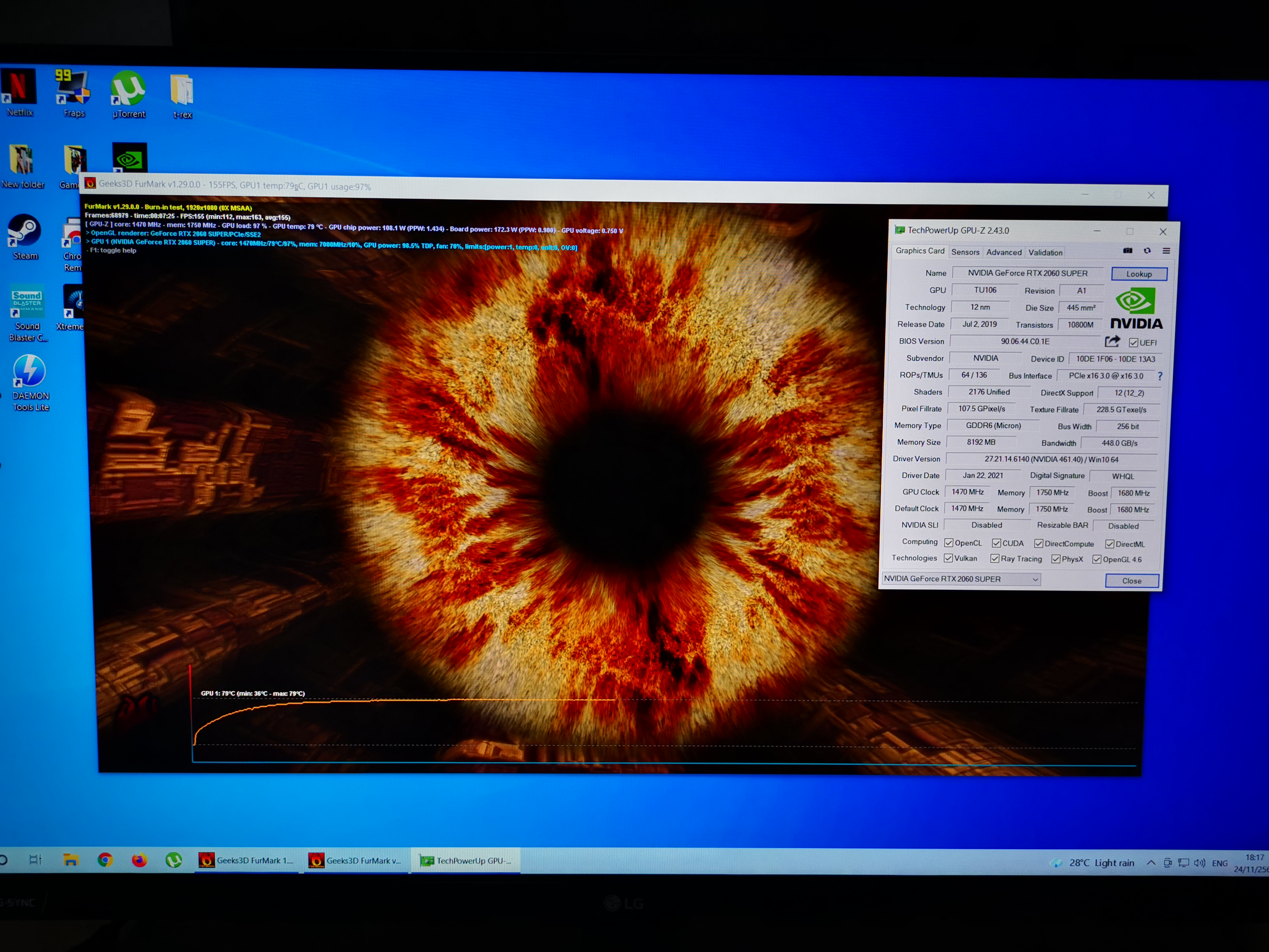 Galax RTX 2060 SUPER GAMER (1-CLICK OC) 8GB GDDR6