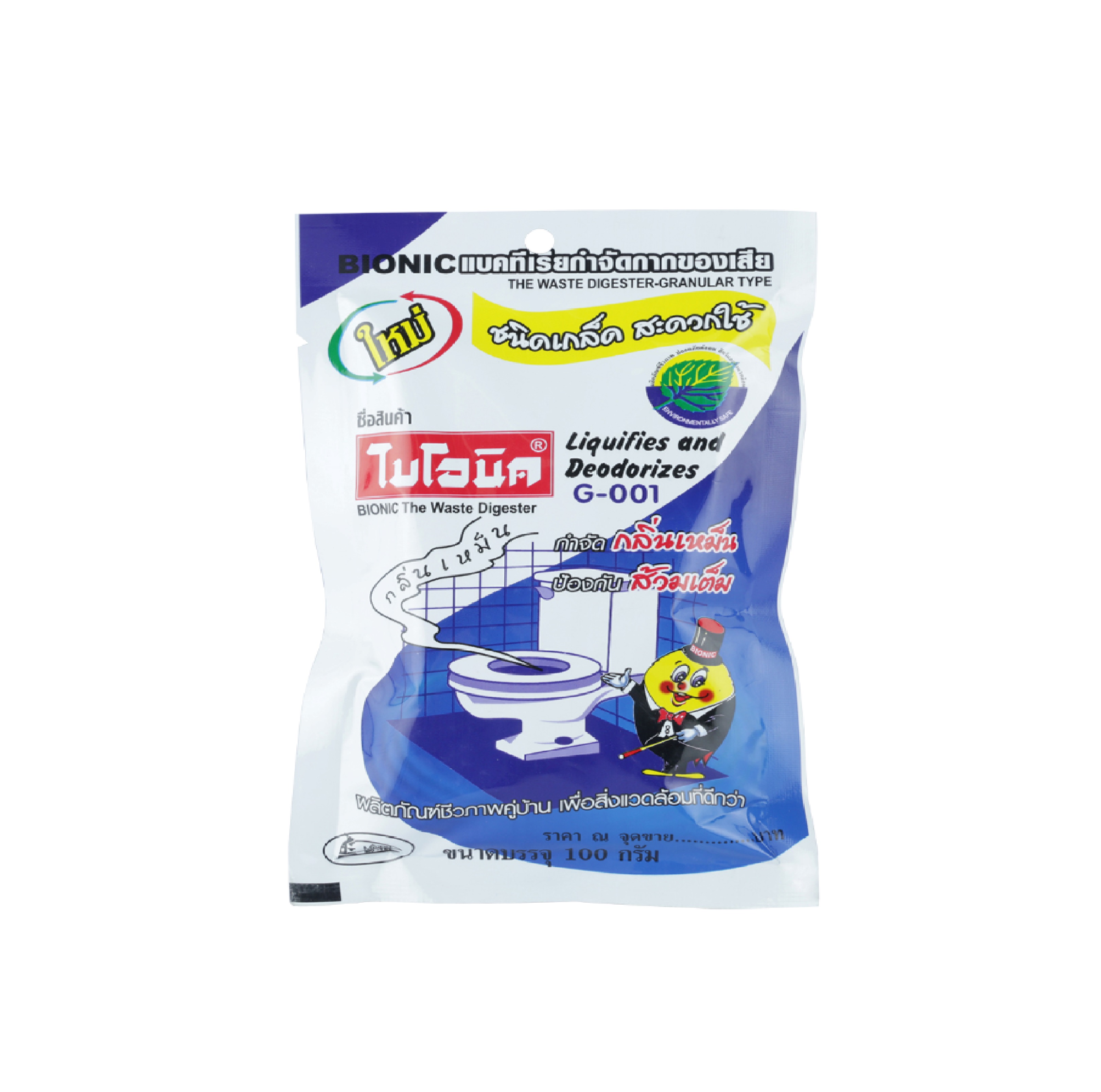 ไบโอนิค กำจัดกลิ่นเหม็น เกล็ด 100 g G-001