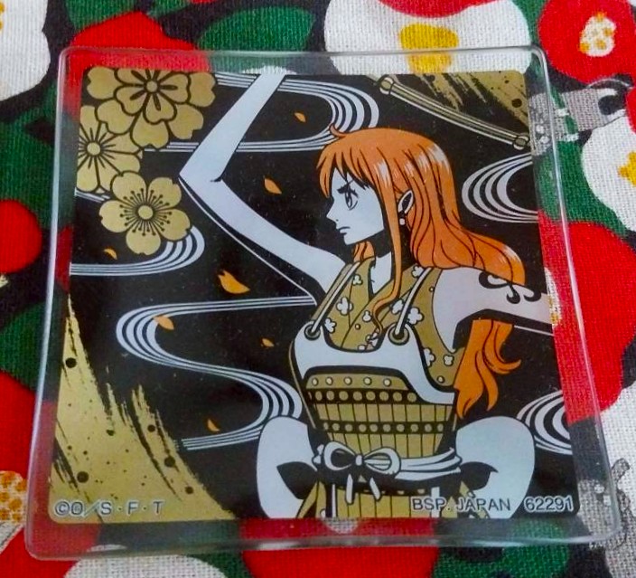 ของแท้จากญี่ปุ่น จาน one piece วันพีซ นามิ Size : 8 cm