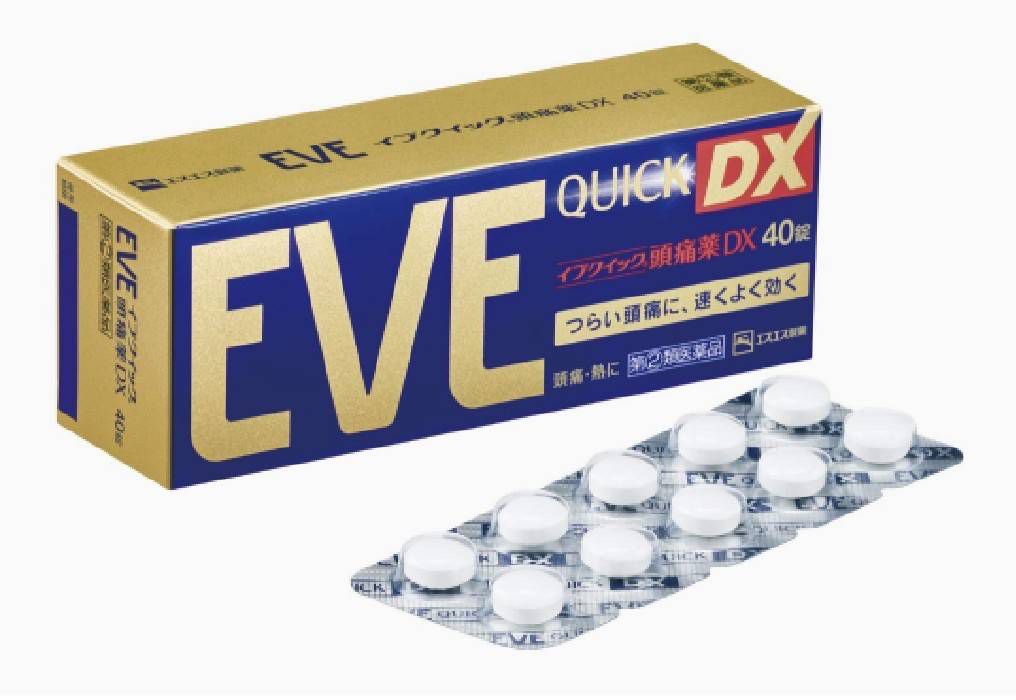 Eve Quick DX อีฟ ควิก ดีเอ็กซ์ ยาแก้ปวด ลดไข้ สำหรับผู้มีอาการปวดหัวมาก✨ตัวยา ibuprofen 200mg. ช่วยเพิ่มประสิทธิภาพได้อย่างรวดเร็ว💥 บรรจุ 40 เม็ด