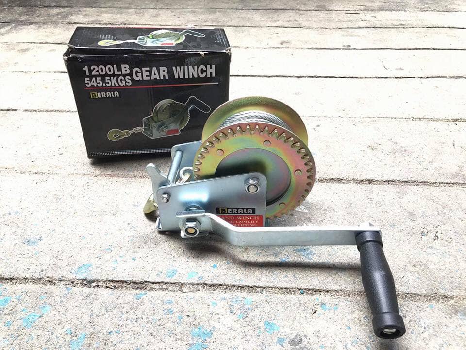 รอกสลิง มือหมุน BERALA 1200 ปอนด์ (ขนาด 545.5 กิโลกรัม) สลิงยาว 10 เมตร หนา 4.5 มิล