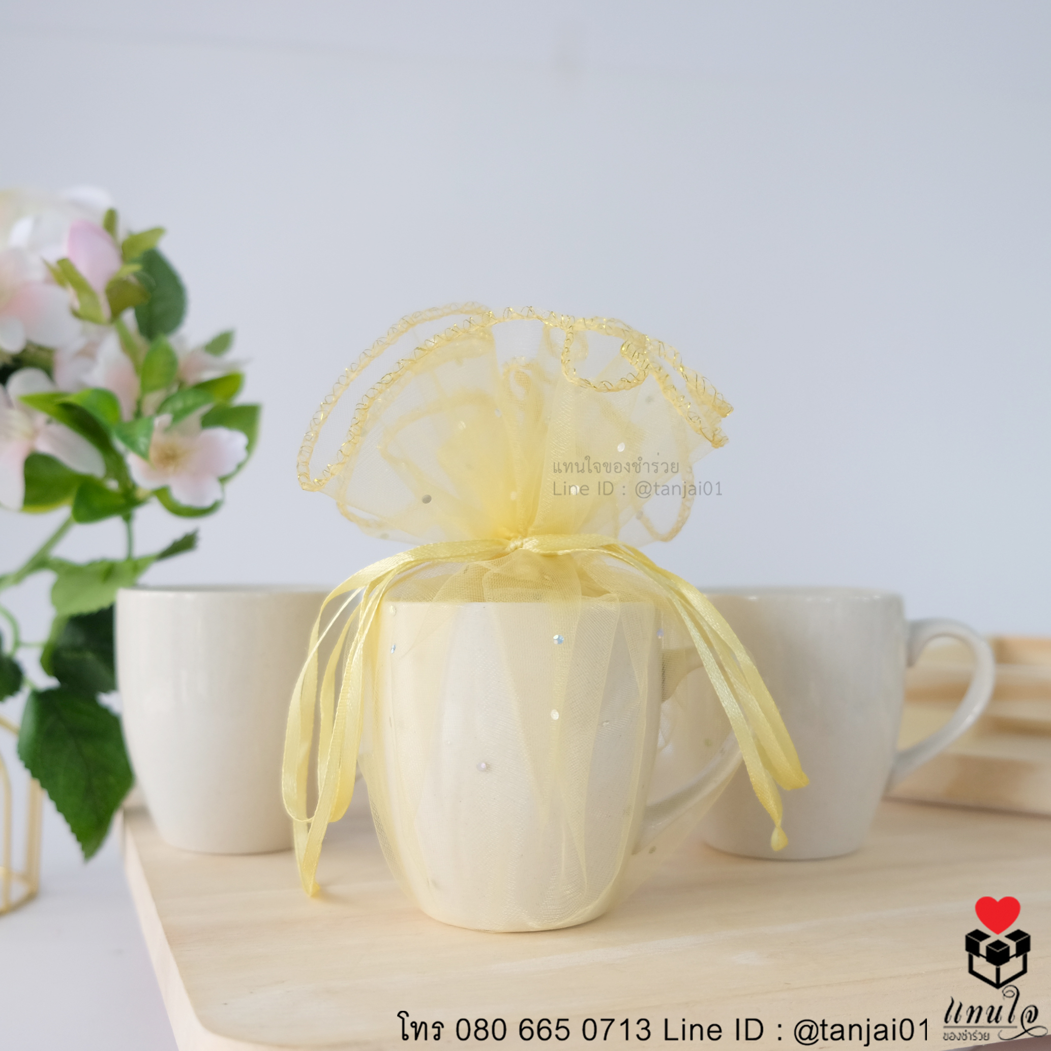 04 แก้วกาแฟ เซรามิค สกรีน ของที่ระลึกงานเกษียณอายุราชการ ของชำร่วยงานเกษียณ ของแจกงานเกษียณ