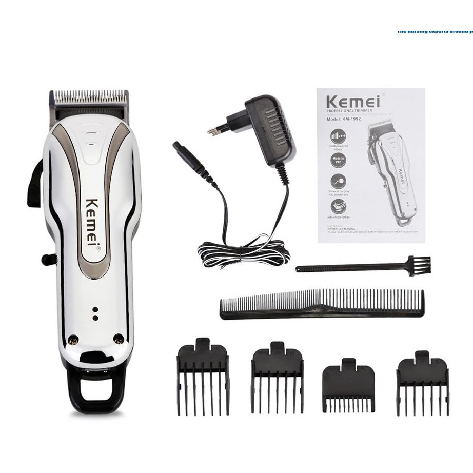 ปัตตาเลี่ยนตัดผม Kemei รุ่น km-831,KM-1992 ปัตตาเลียนไร้สาย ปัตตาเลี่ยนไฟฟ้า