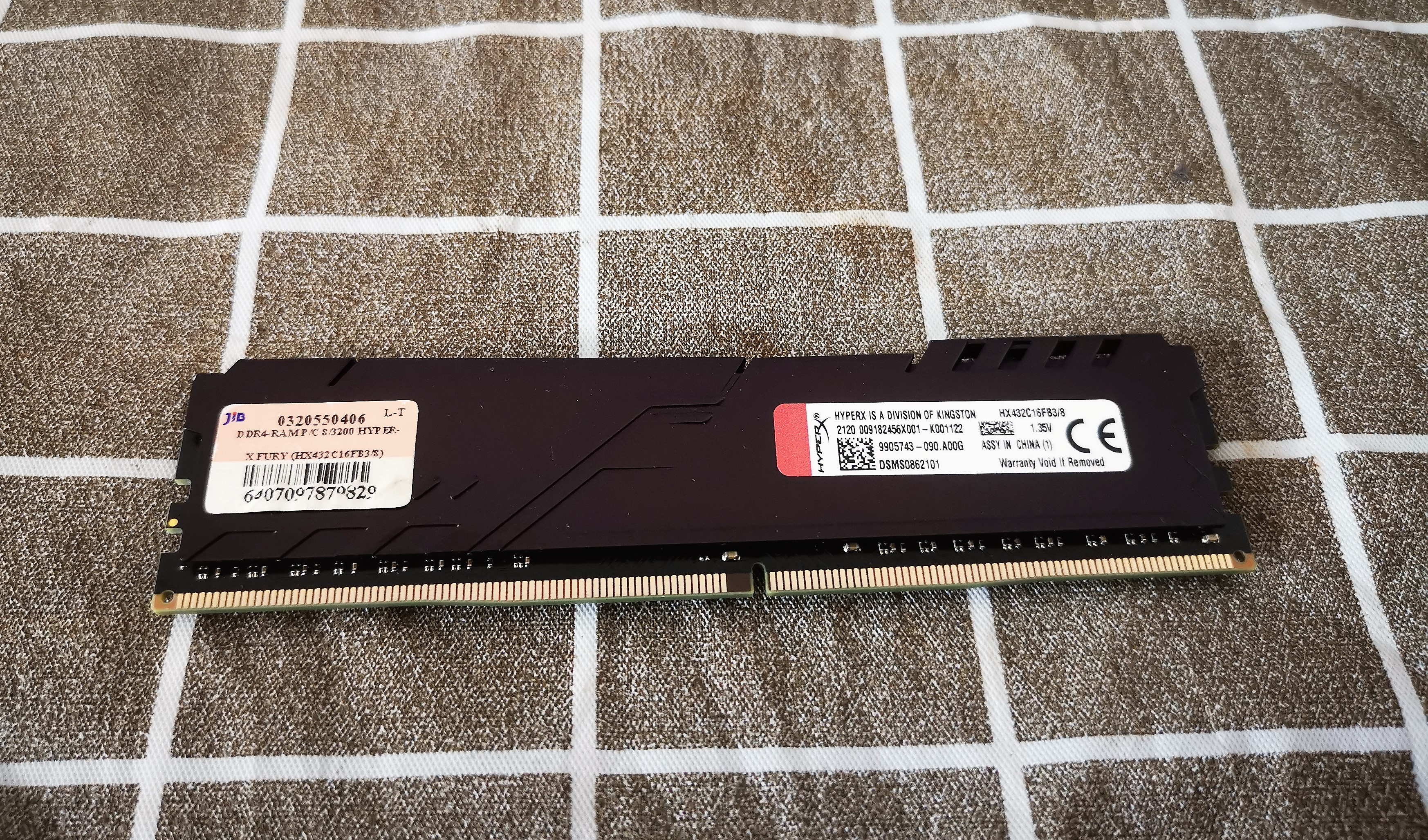 Ram KingSton HyperX Fury DDR4 8/3200