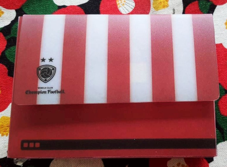กล่อง ใส่ การ์ด นามบัตร ใส่ของ พกพา WCCF จากญี่ปุ่น World Club Champion Football ฟุตบอล Size : 10 x 7.5 cm
