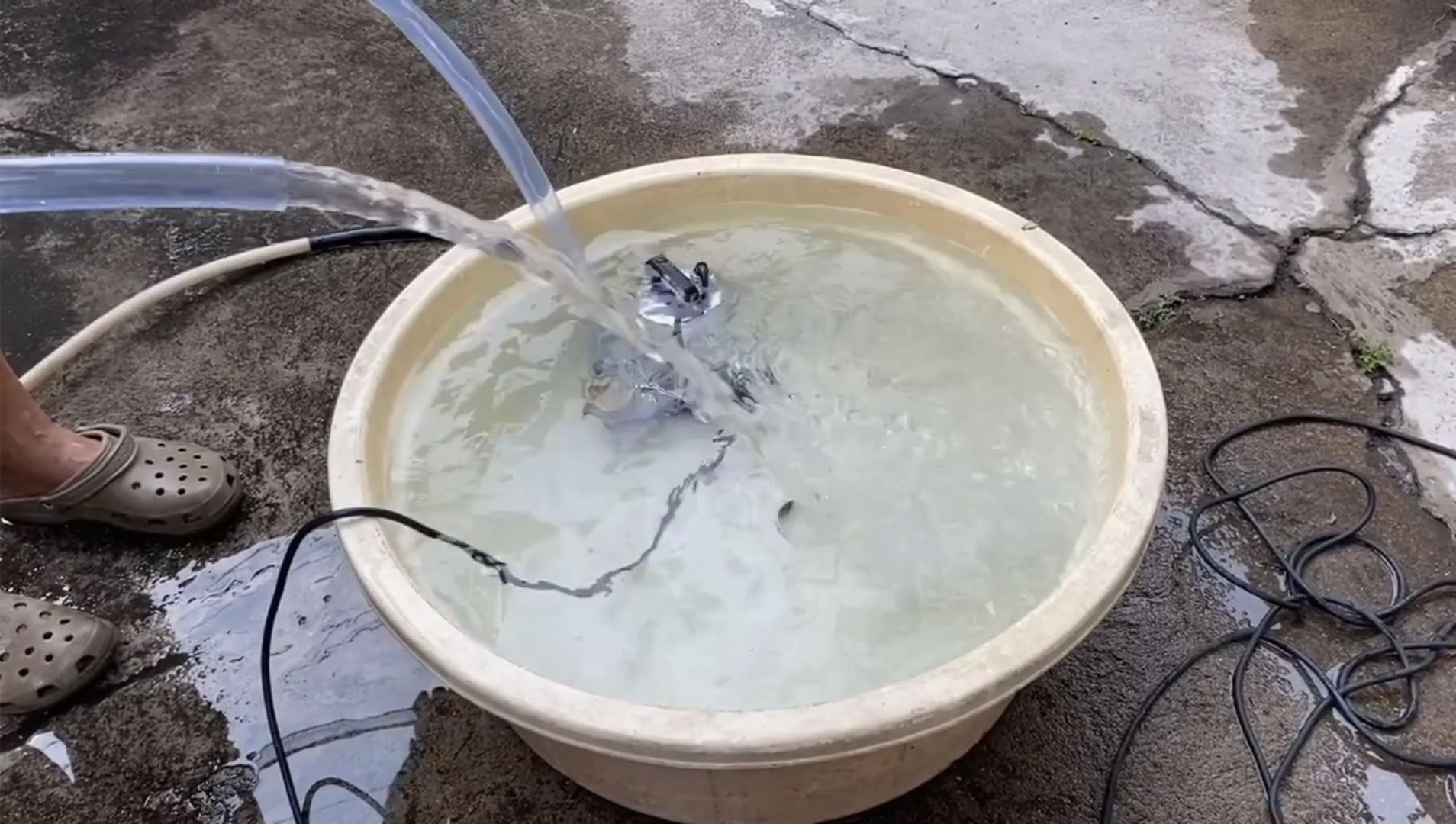 ปั้มไดโว่ แสตนเลส Onsen 12V ท่อ 3 ขนาด แบบทองเหลือง แถมตัวคีบแบต 1 คู่ สายยาว 5 เมตร