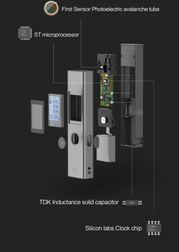 ซ่อมเลเซอร์วัดระยะ ยี่ห้อ Xiaomi Duka รุ่น LS-P อาการชาร์จไฟไม่เข้า