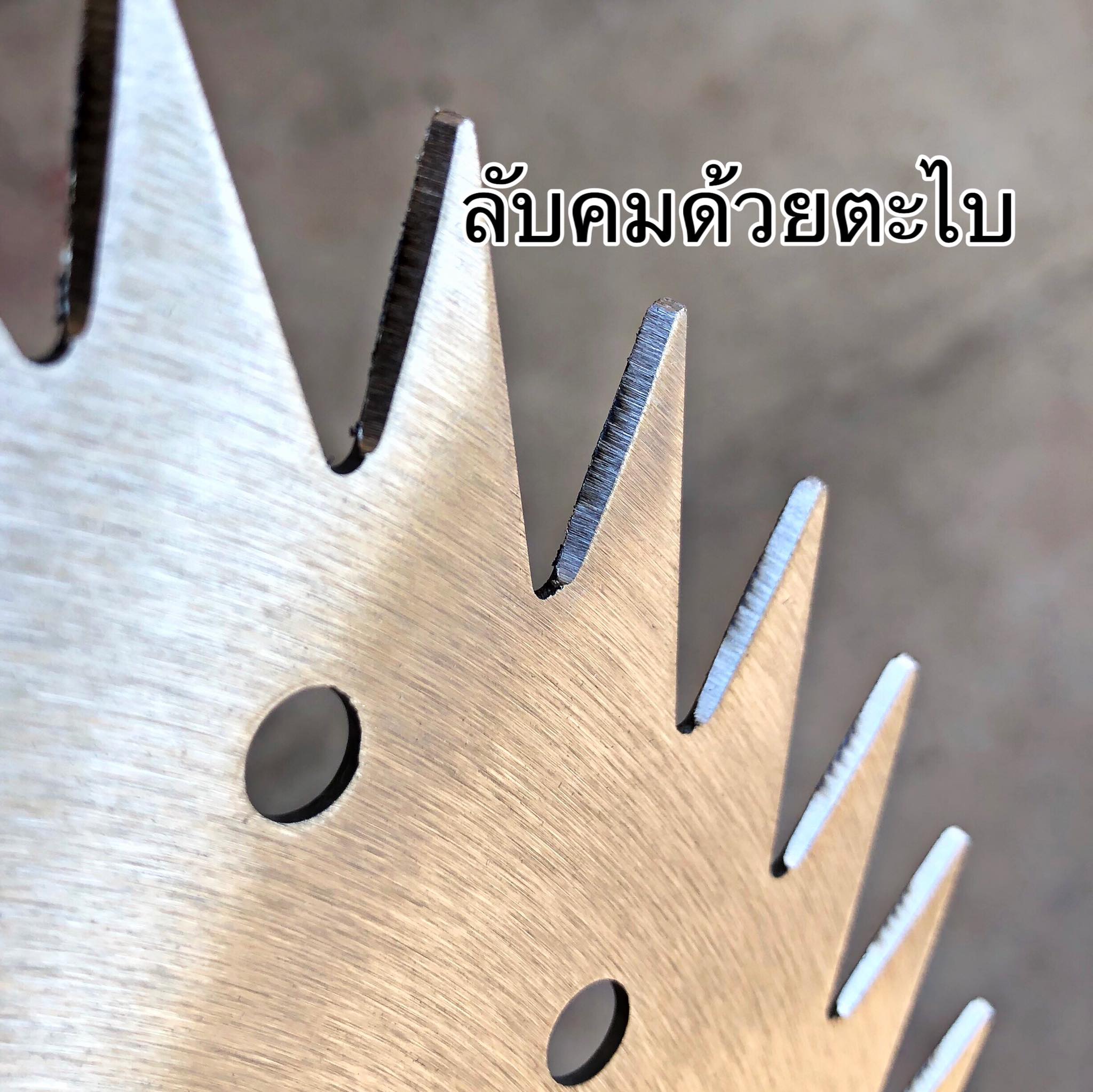 ใบตัดหญ้าลับคมเองได้