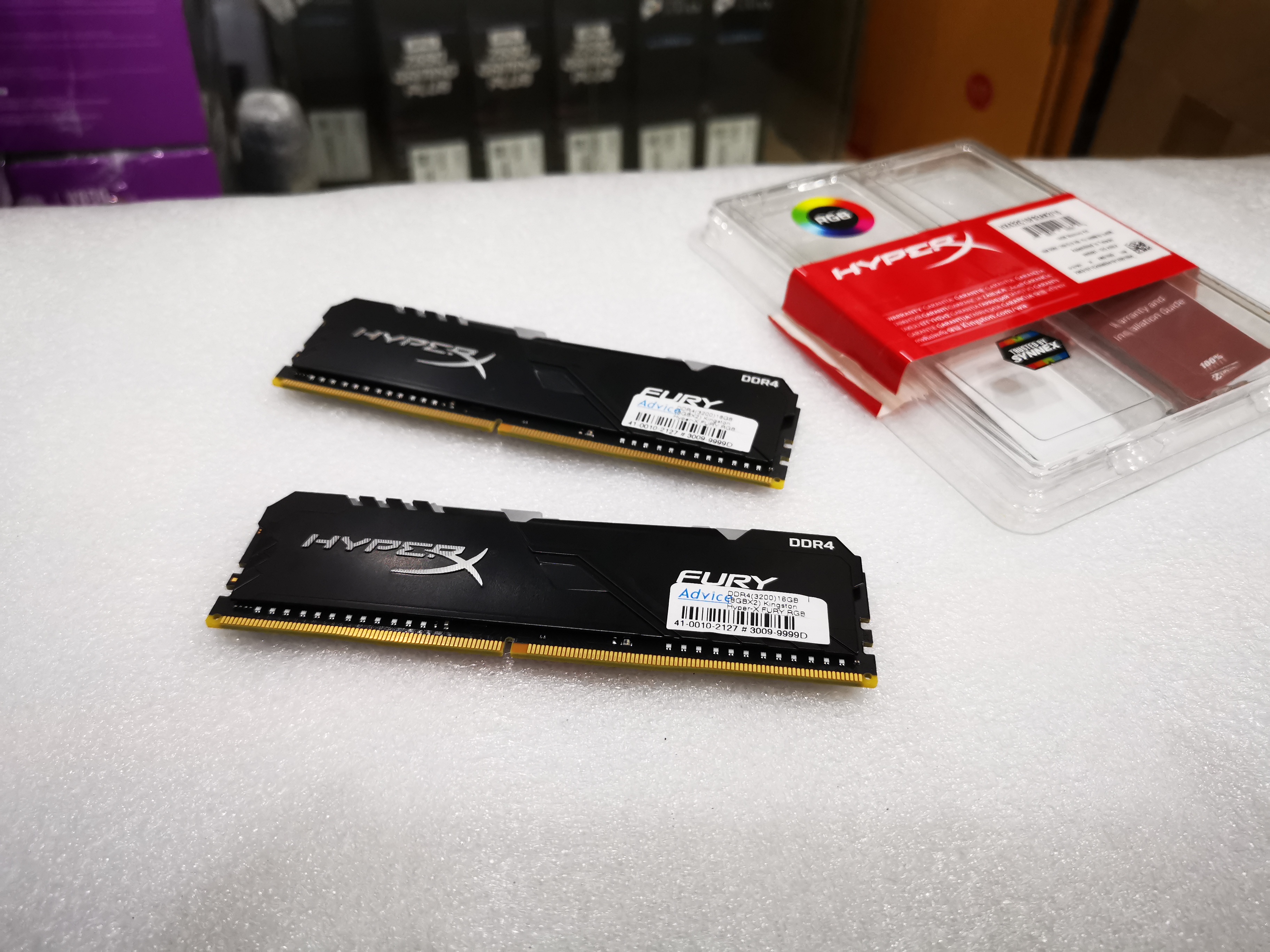 Ram KINGSTON HyperX FURY RGB DDR4 16GB(8GBx2)/3200