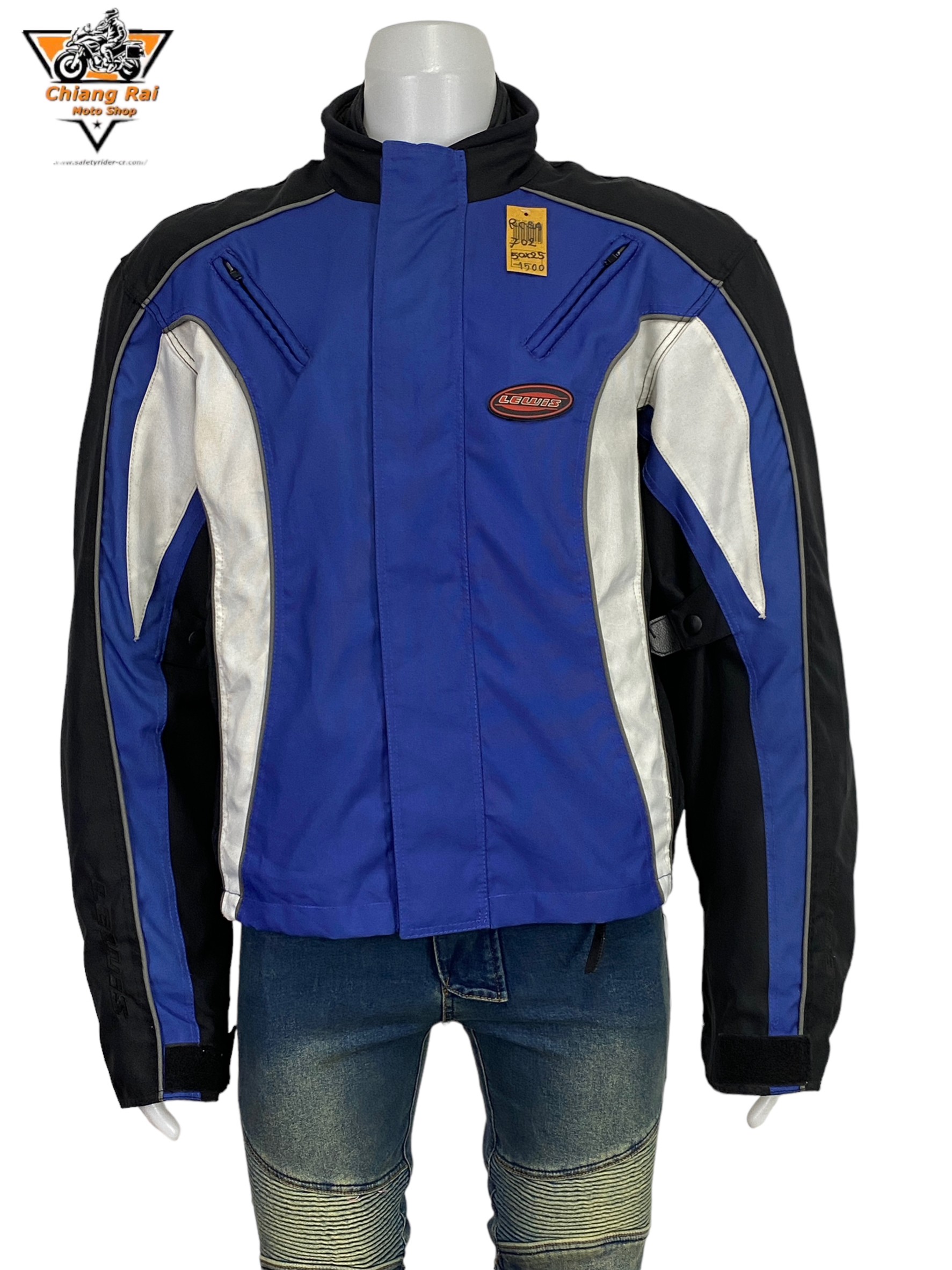 เสื้อขี่มอเตอร์ไซด์( มือสอง) RCSA 702: อก 50" ยาว 25" (XL)**LELUIS**