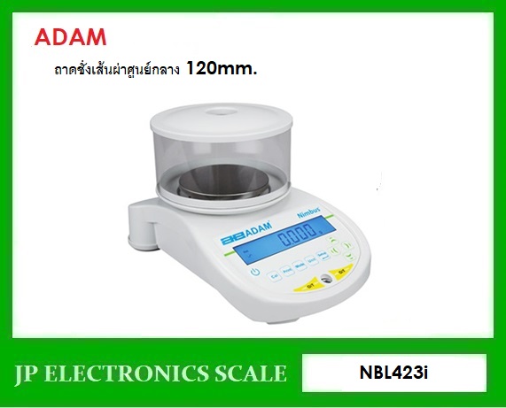 เครื่องชั่งละเอียดสูง420g เครื่องชั่ง ละเอียด420g เครื่องชั่งคุณภาพสูง420กรัม เครื่องชั่งน้ำหนัก420กรัม เครื่องชั่งน้ำหนัก420g ตาชั่ง420กรัม กิโลดิจิตอล420กรัม เครื่องชั่ง420g*0.001g ยี่ห้อ ADAM รุ่น Nimbus (NBL423i) ขนาดถาดชั่งเส้นผ่าศูนย์กลาง 120mm.