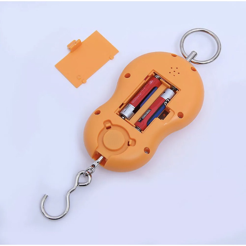 เครื่องชั่งกระเป๋าเดินทาง เครื่องชั่งผักผลไม้ เครื่องชั่งแขวนดิจิตอลแบบยิ้ม50kg/10g