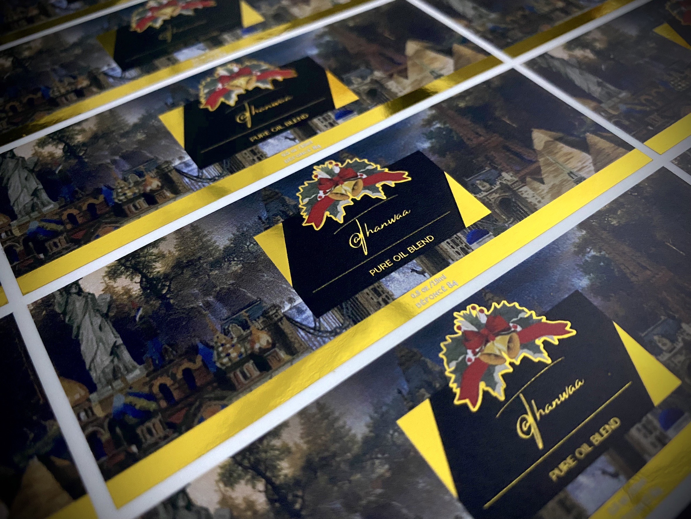 สติ๊กเกอร์ฉลากสินค้าฟรอยทอง ฟอยล์