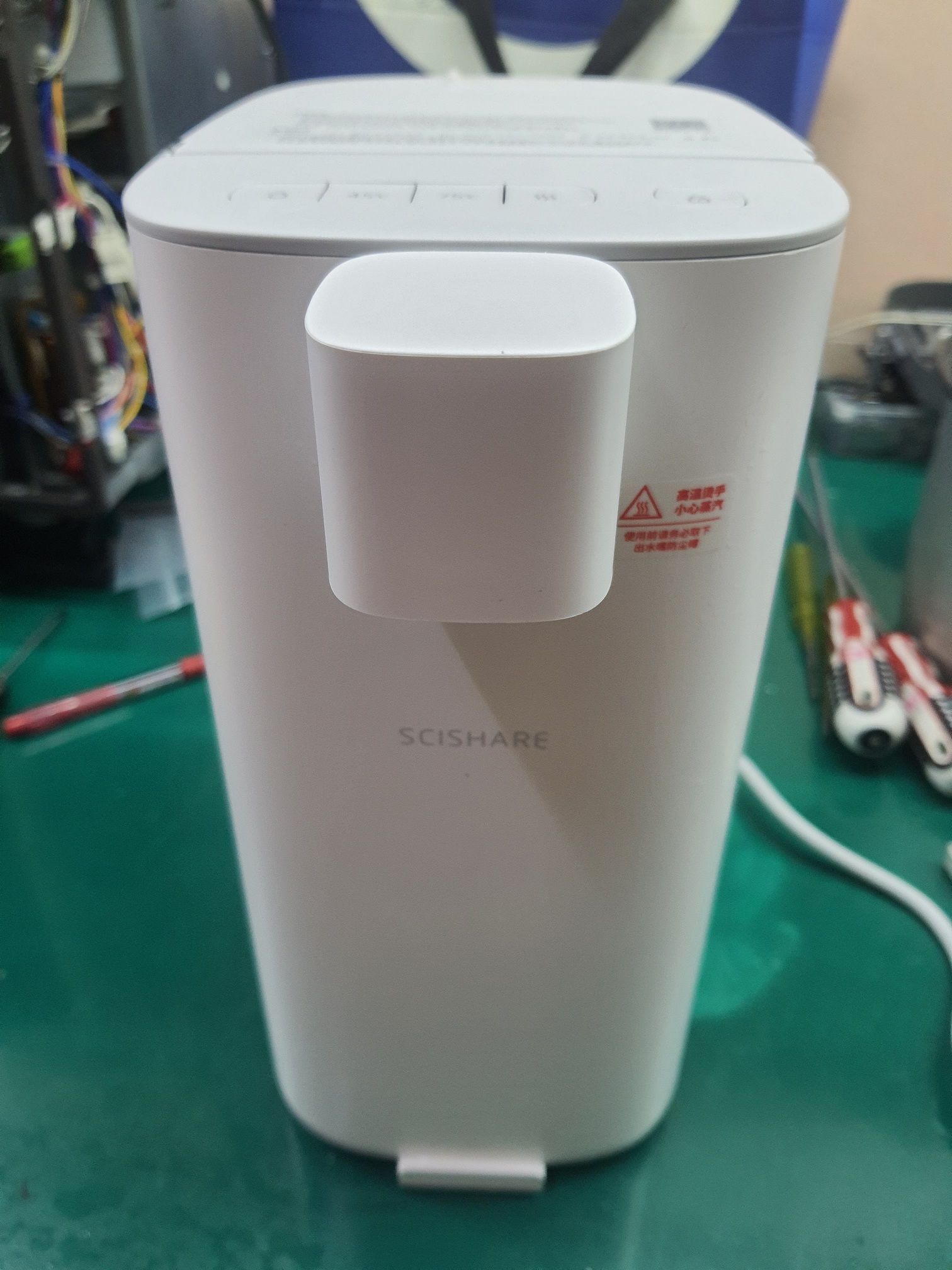 ซ่อมเครื่องต้มน้ำร้อน ยี่ห้อ SCISHAR รุ่น S2301 อาการเครื่องไม่ทำน้ำร้อน