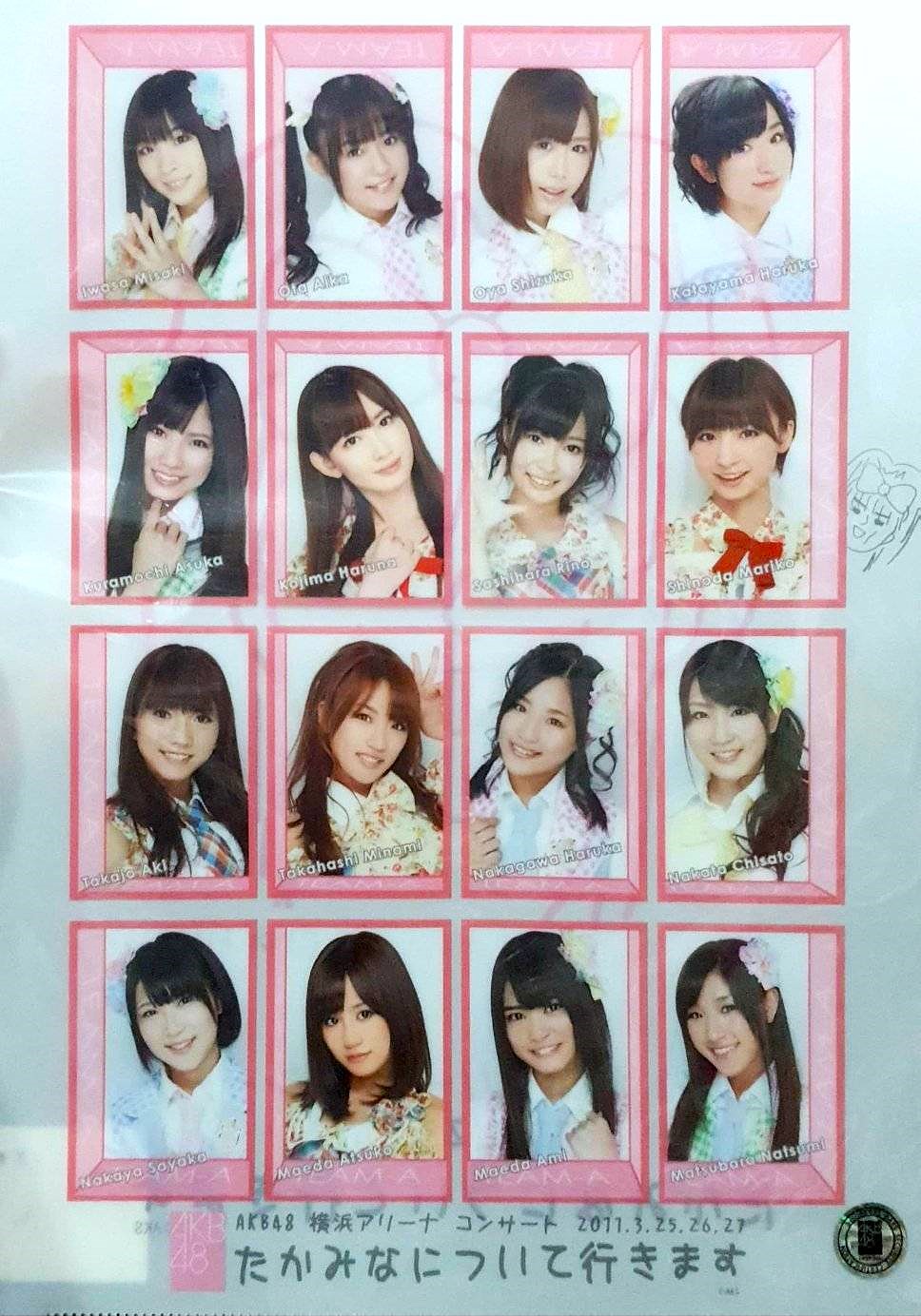 แฟ้ม AKB48 แฟ้มแบบสอด ขนาด A4 ของแท้จากญี่ปุ่น