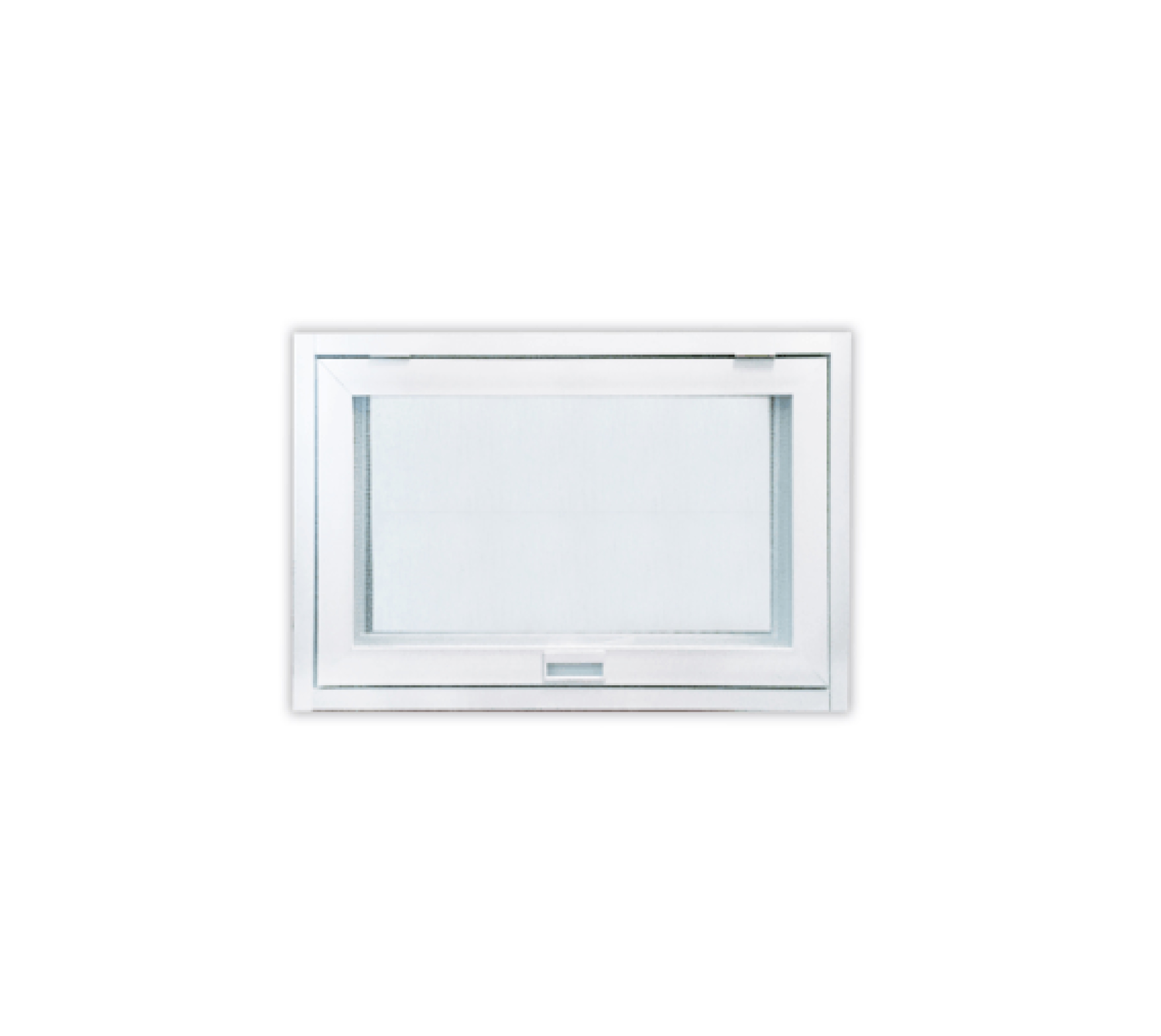 WELLINGTAN หน้าต่างอะลูมิเนียม บานกระทุ้ง WGA0805 80x50ซม. สีขาว พร้อมมุ้ง