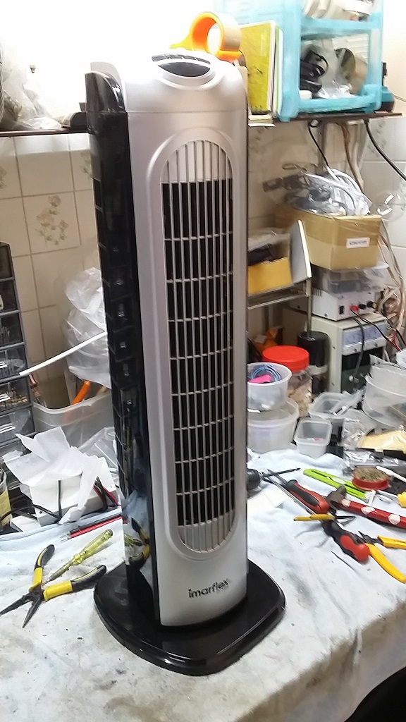 ซ่อมพัดลมทาวเวอร์ ยี่ห้อ IMARFLEX รุ่น IF-568 อาการพัดลมไม่หมุน