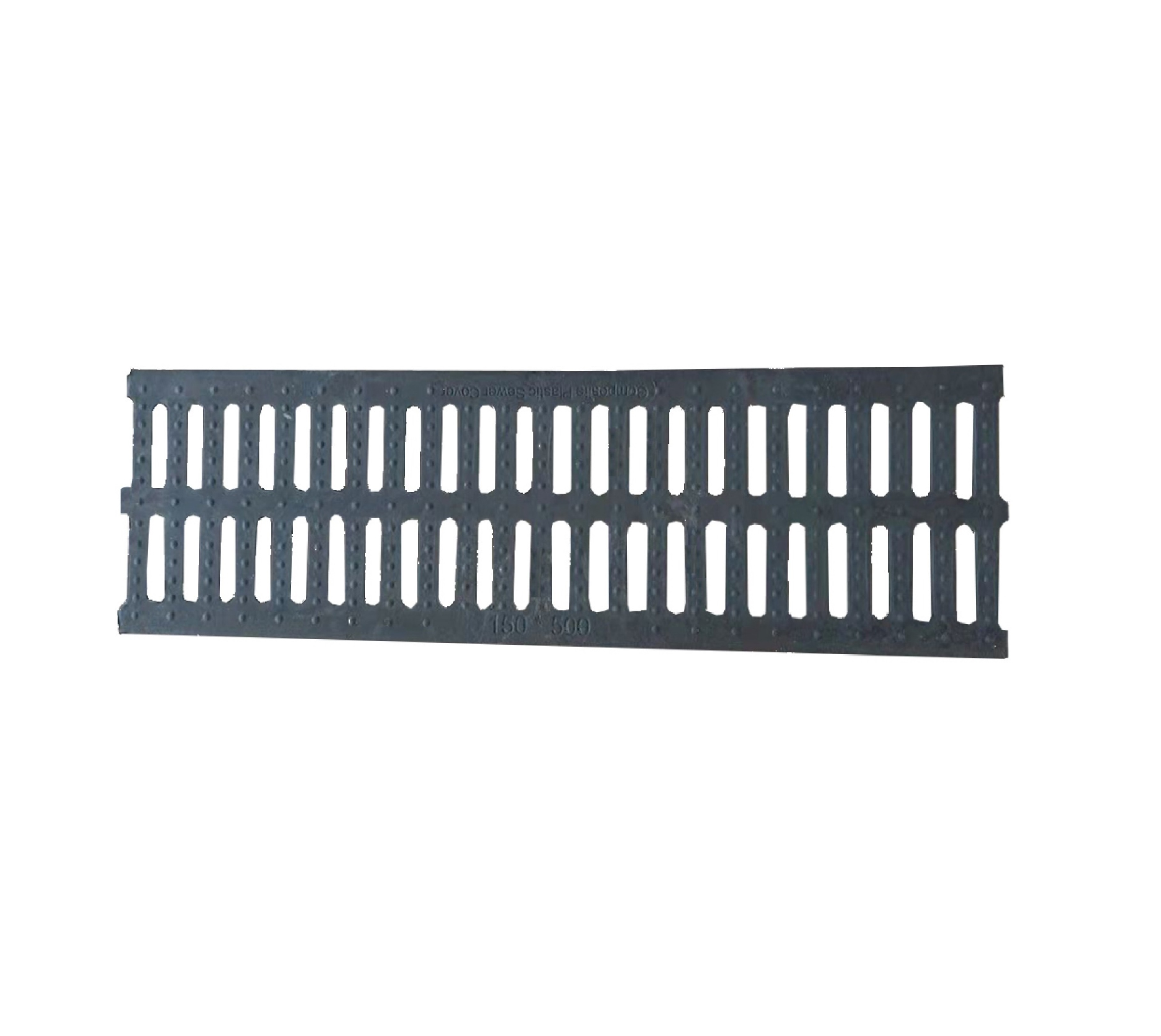 ปืนใหญ่ ตะแกรงรางน้ำโพลิเมอร์ ขนาด 15x50x2ซม. สีดำ