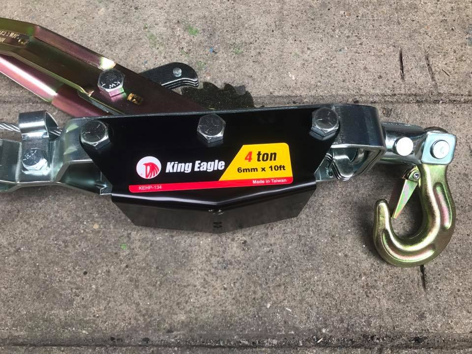 รอกสลิง มือโยก มีสองขนาด 2ตัน และ 4ตัน