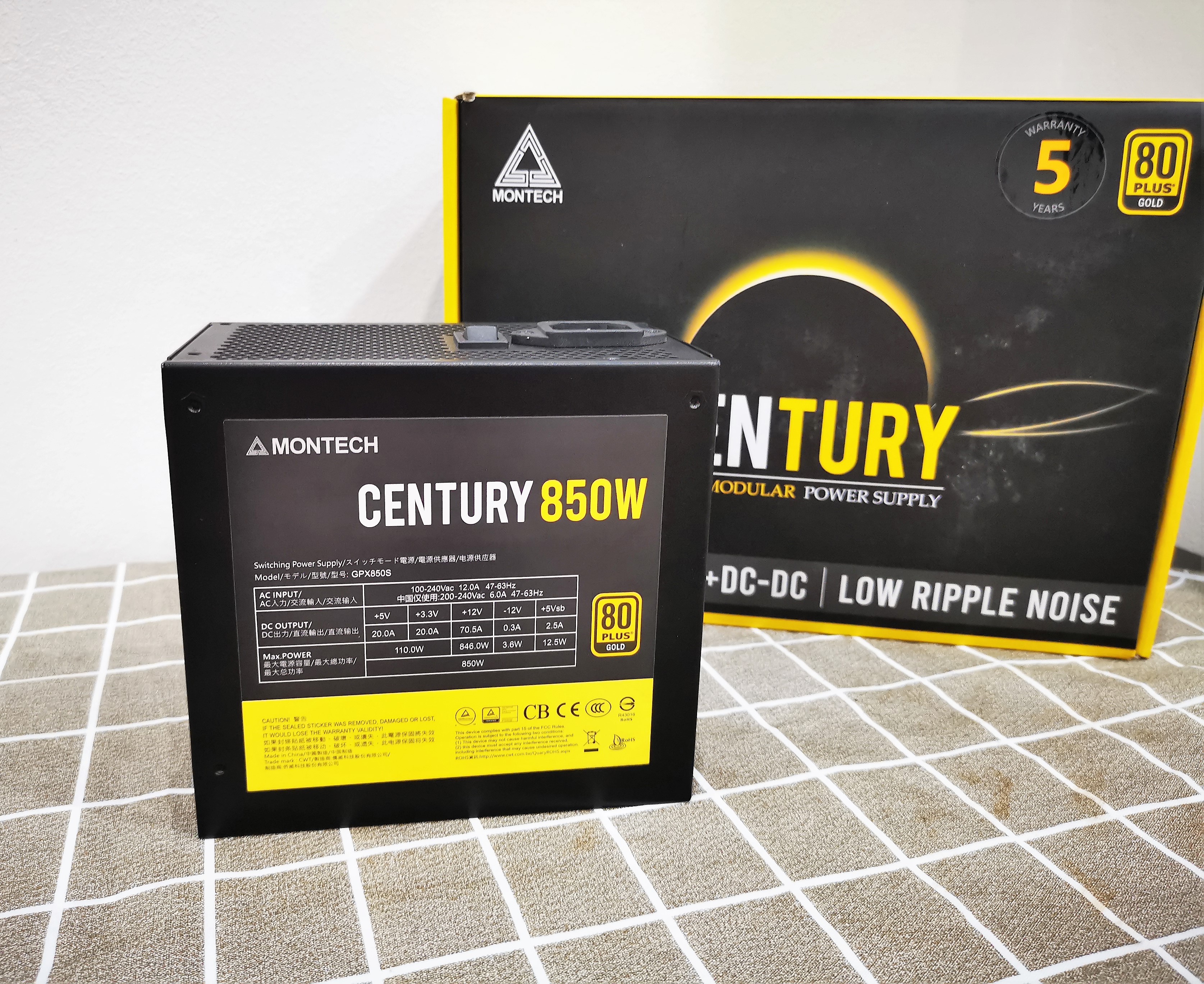 PSU Montech Century 850w (80+ Gold)